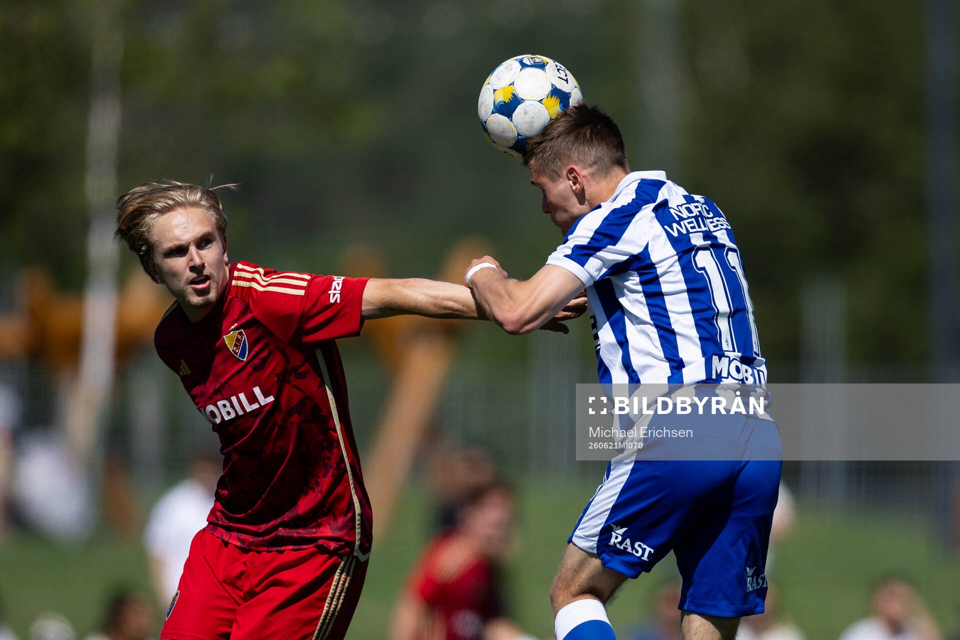 Djurgårdens Hannes Hyllenbom och IFK Göteborgs Leo