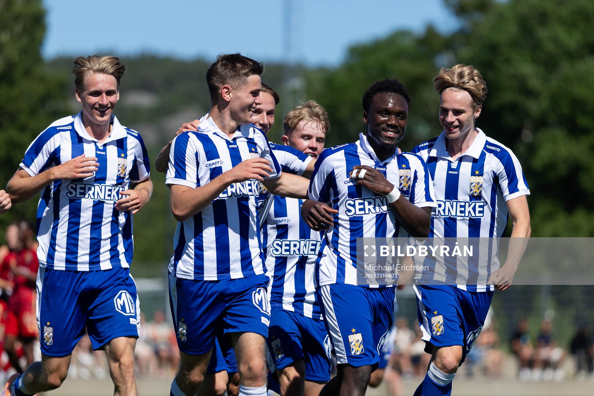 IFK Göteborgs Manasse Ange Junior Diallo jublar med