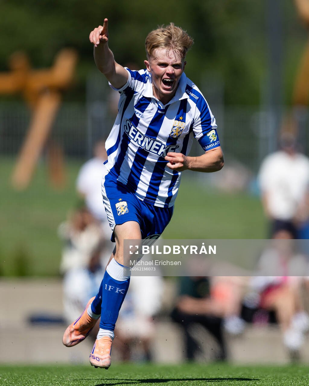IFK Göteborgs Edvin Nordling jublar