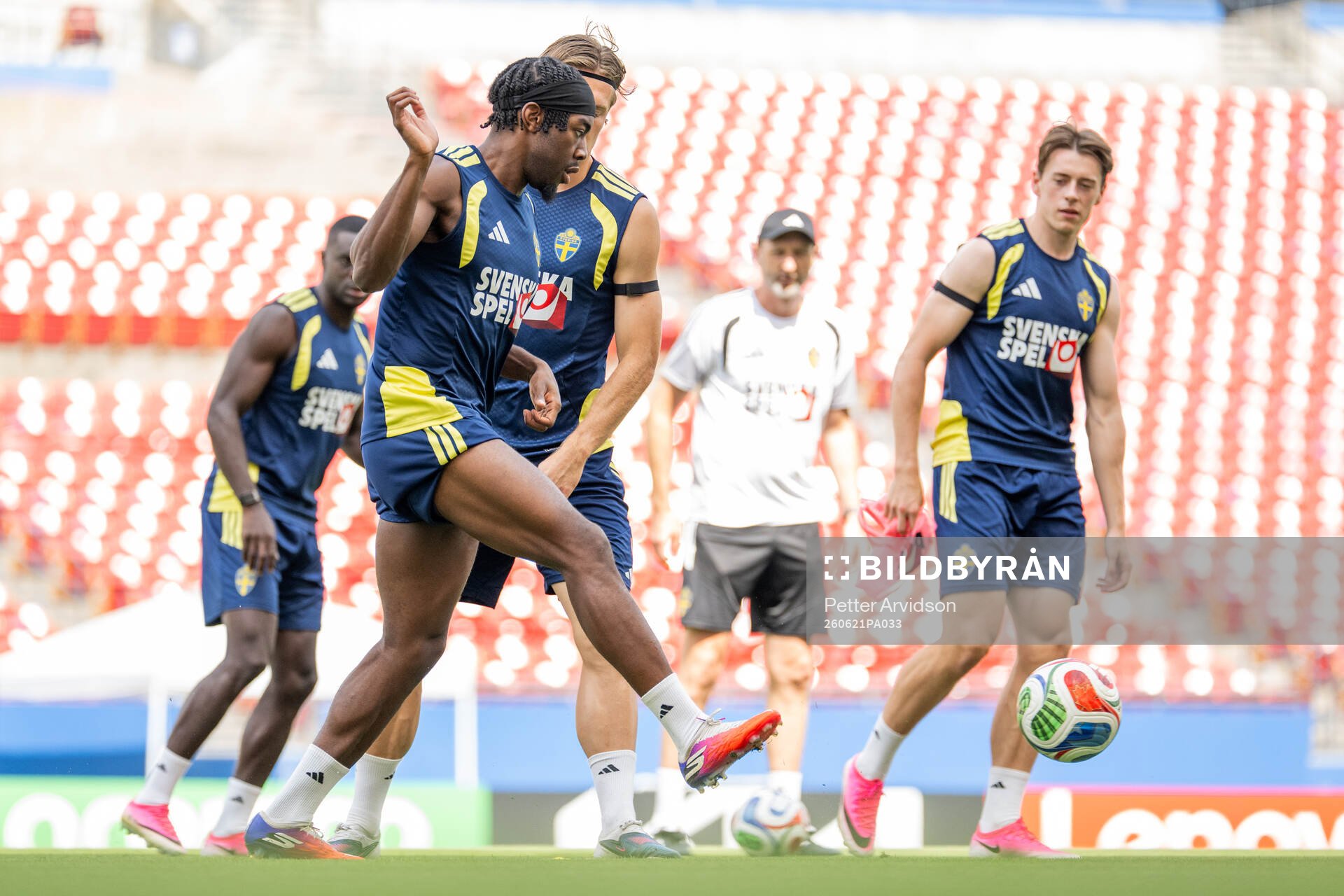 Anthony Elanga of the Swedish national football team at a