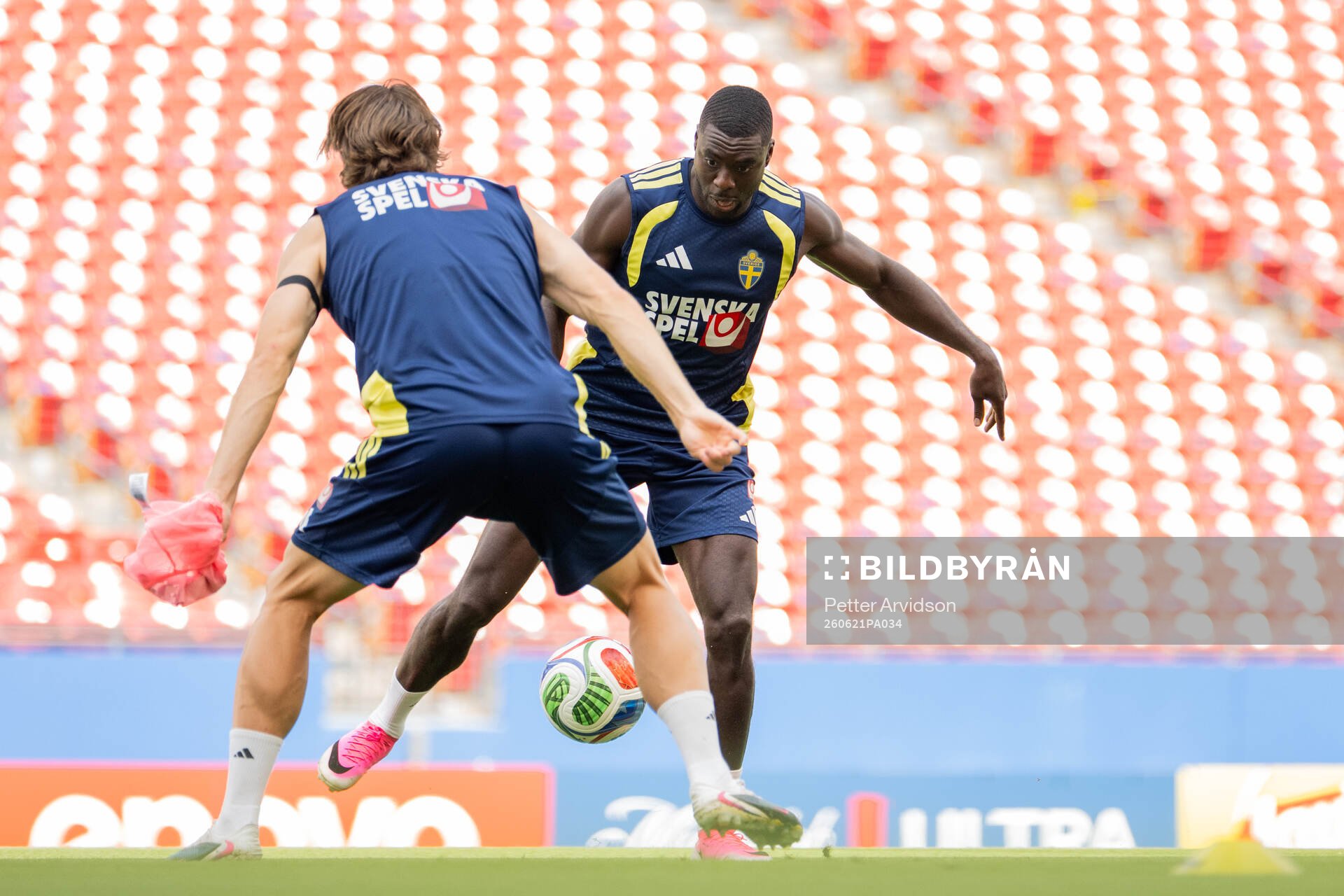 Ken Sema of the Swedish national football team at a