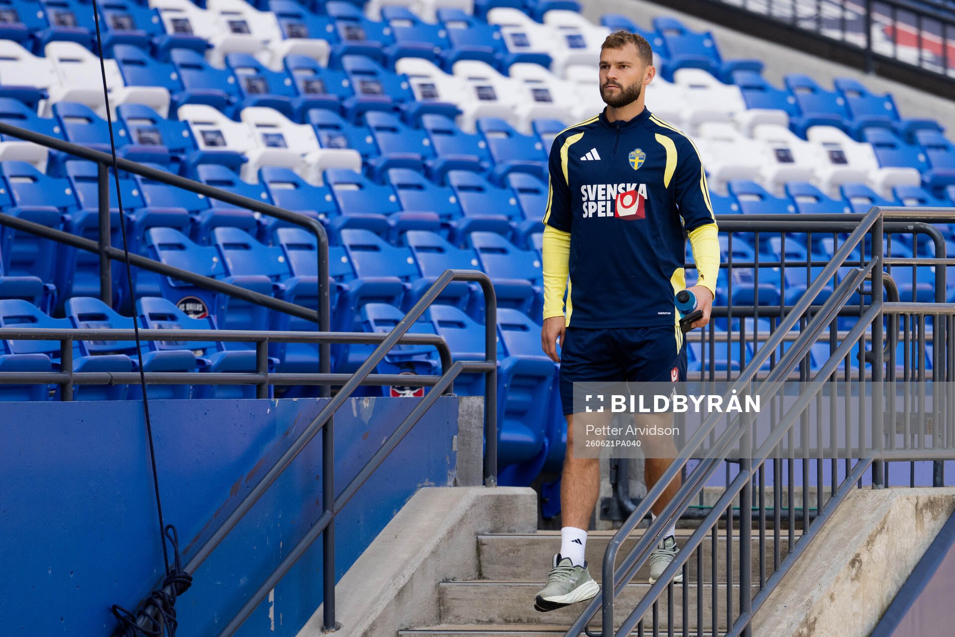 Jesper Karlström of the Swedish national football team at