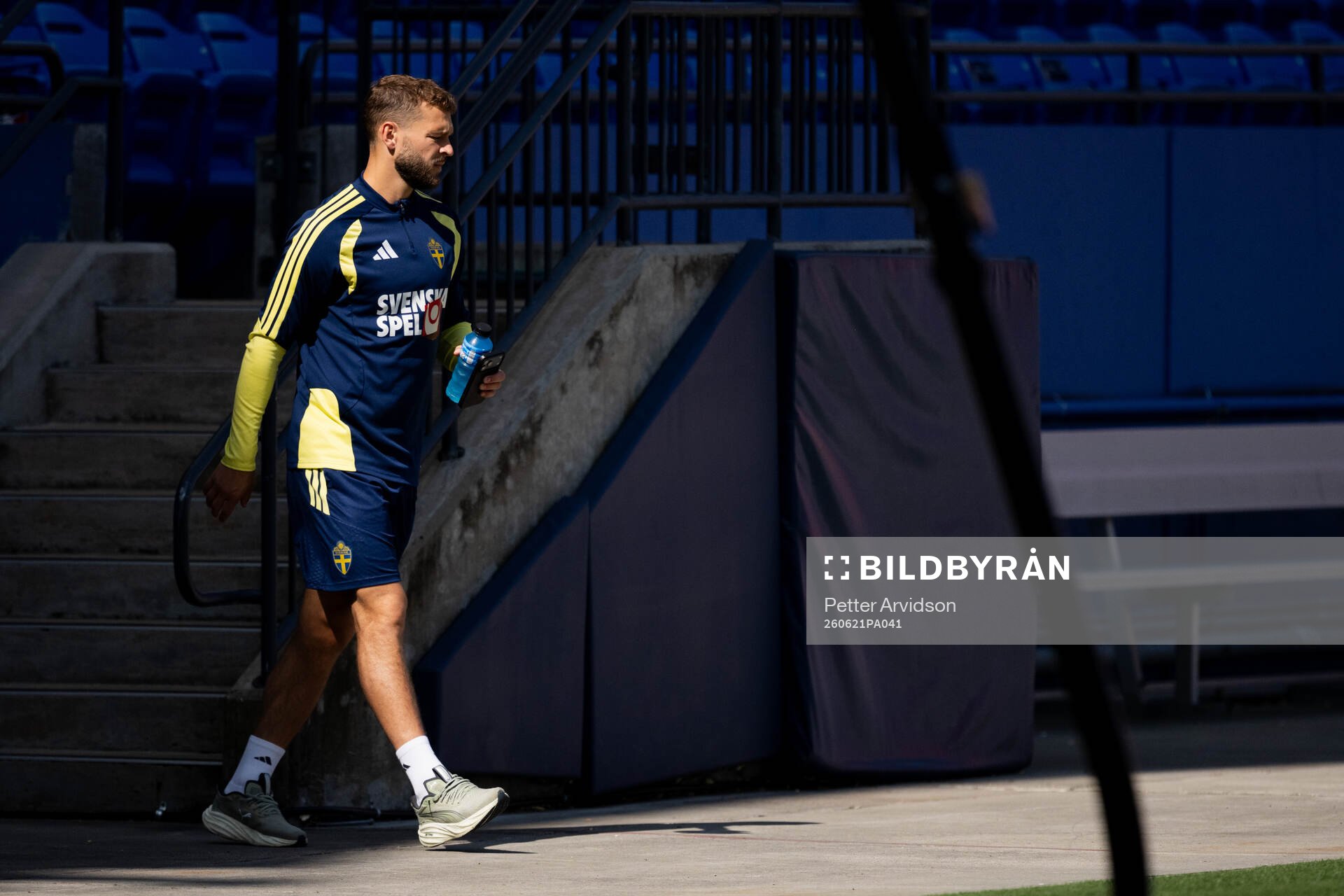 Jesper Karlström of the Swedish national football team at