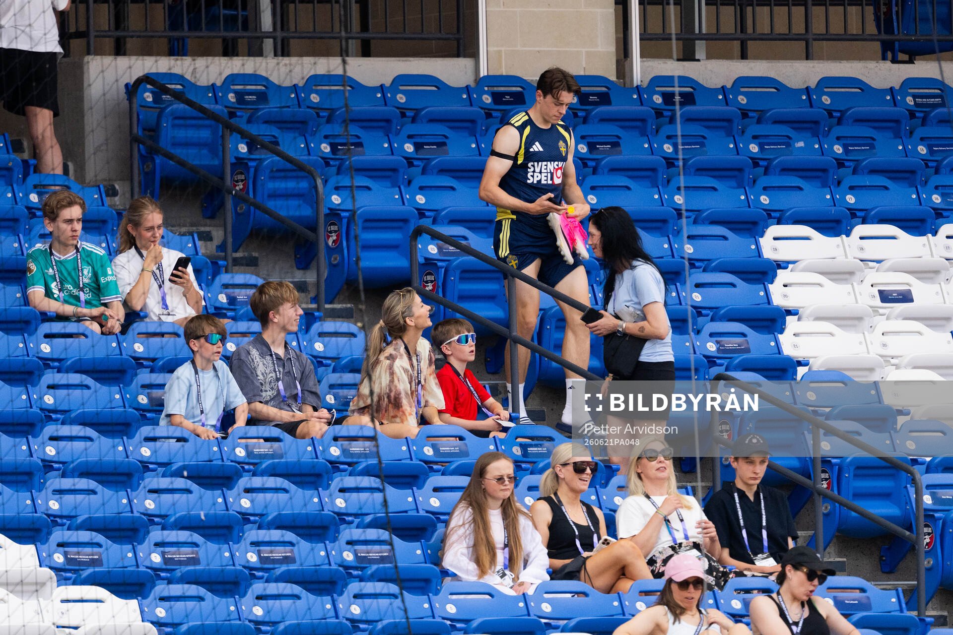 Elliot Stroud of the Swedish national football team at a