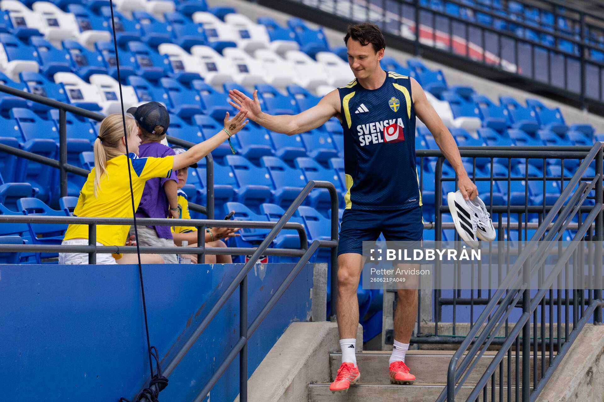 Hjalmar Ekdal of the Swedish national football team at a