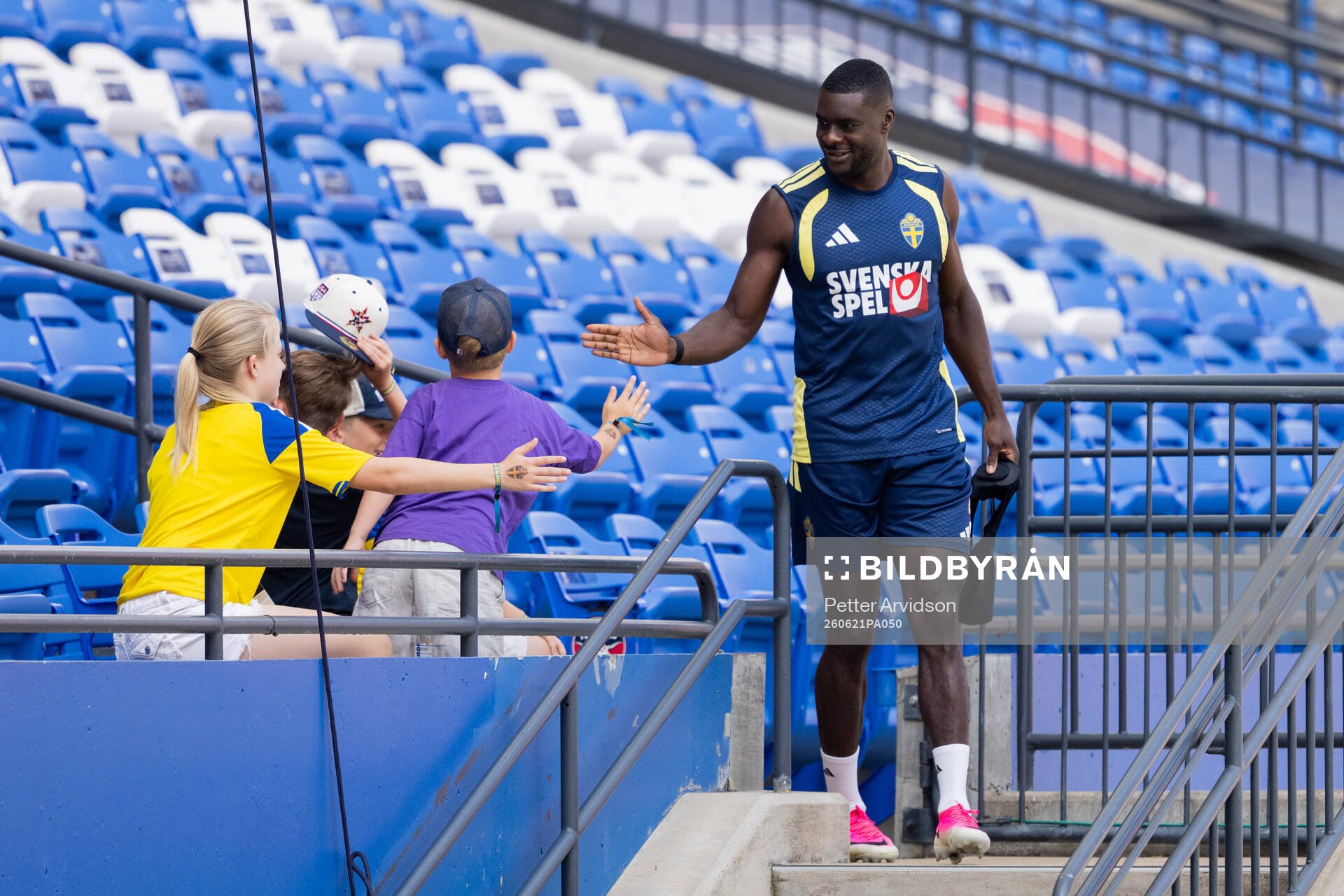 Ken Sema of the Swedish national football team at a