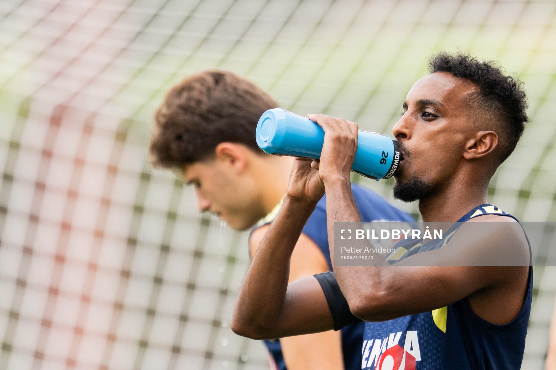 Taha Ali of the Swedish national football team at a