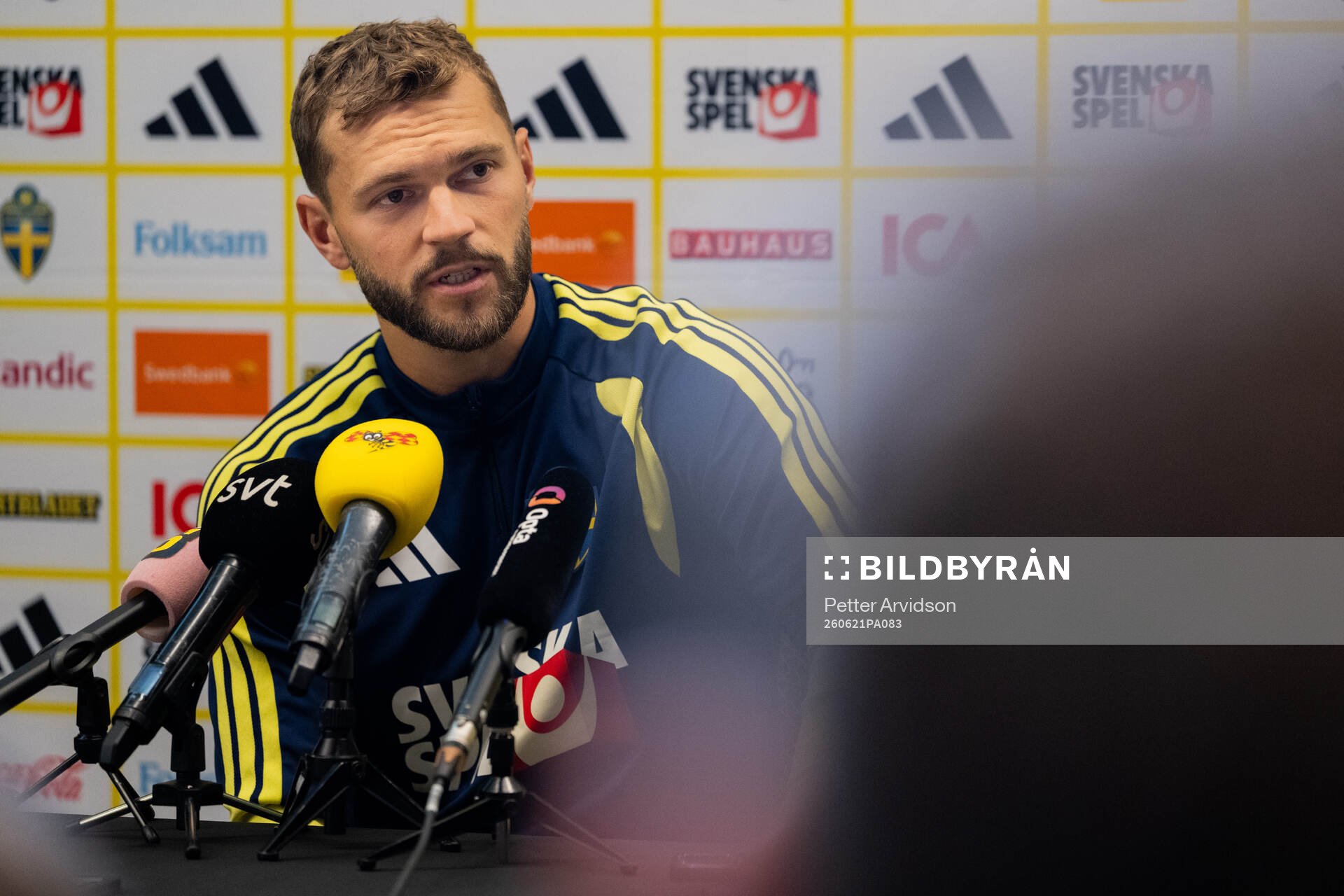 Jesper Karlström of the Swedish men's national football