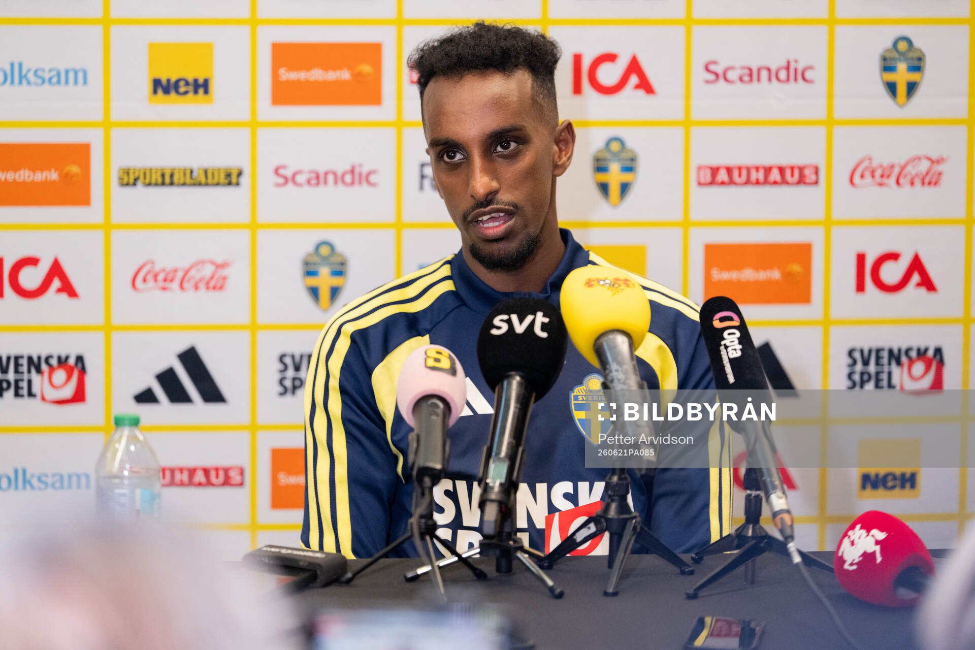 Taha Ali of the Swedish men's national football team