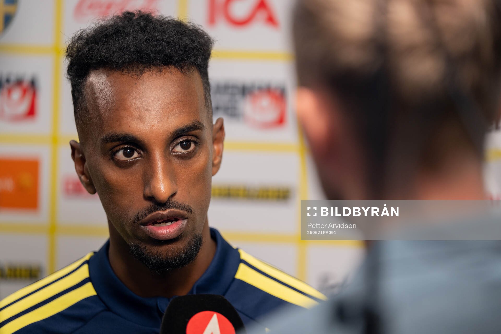 Taha Ali of the Swedish men's national football team