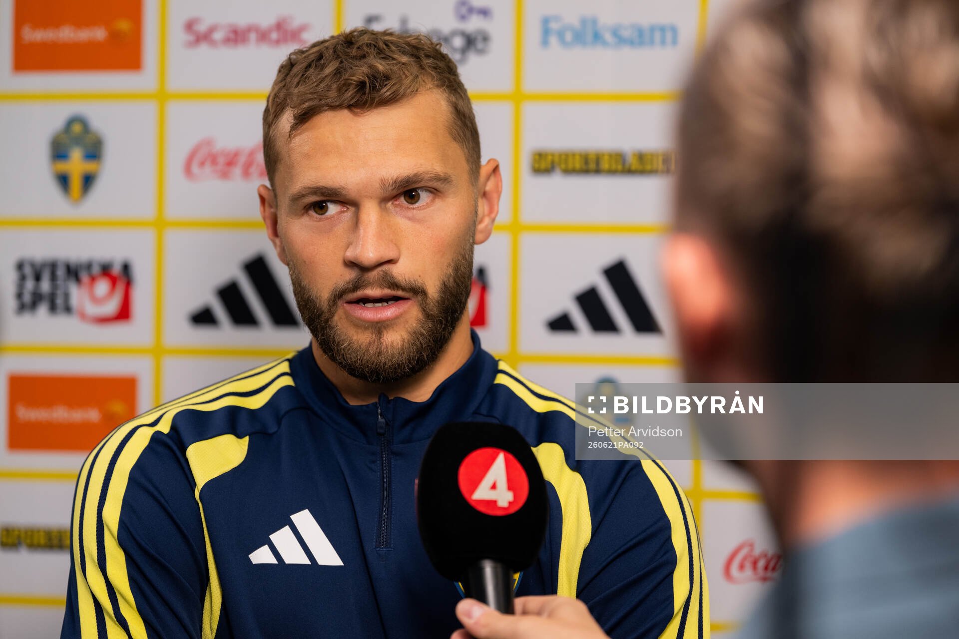 Jesper Karlström of the Swedish men's national football