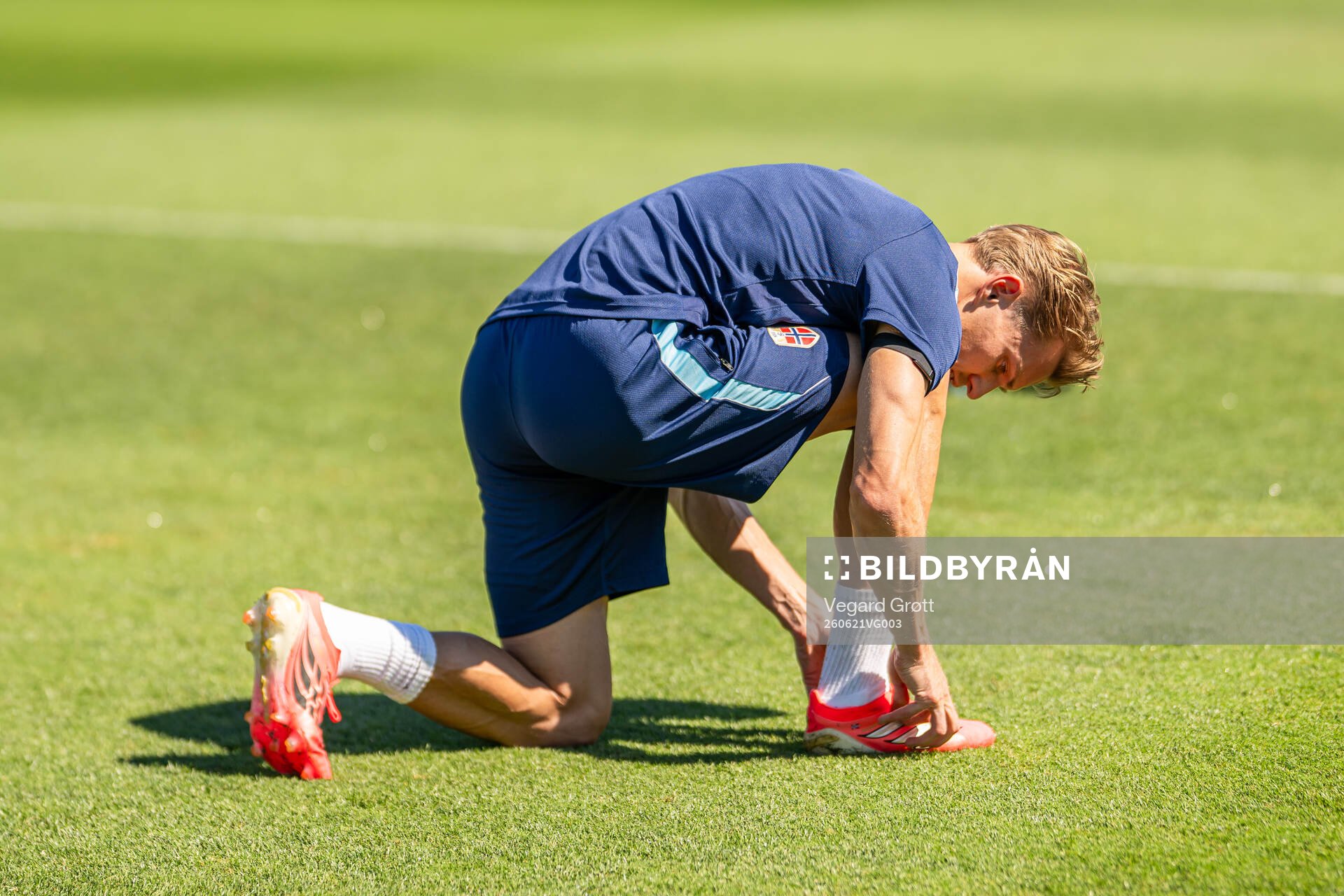 Martin Ødegaard of the Norwegian national football team at