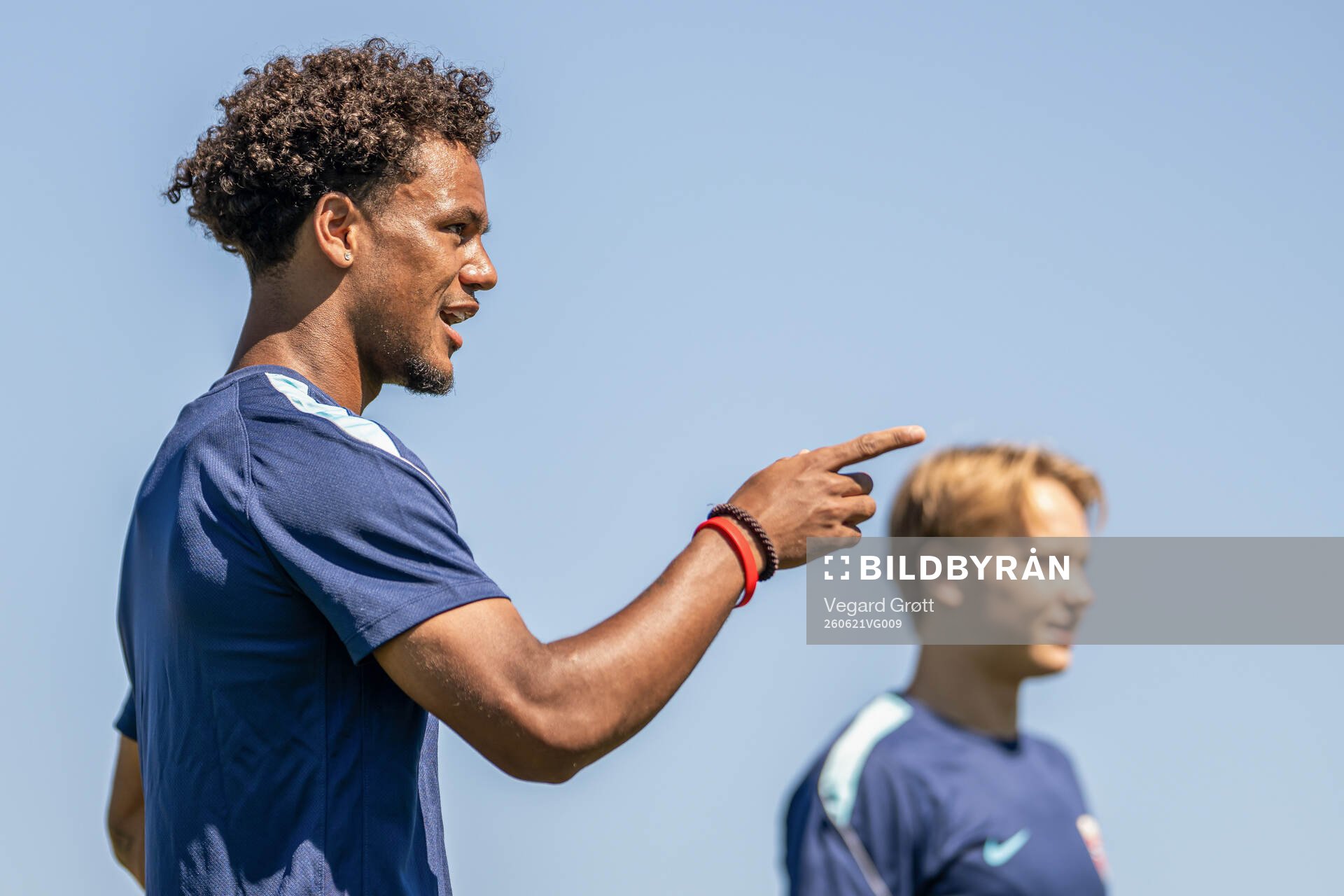 Oscar Bobb of the Norwegian national football team at a