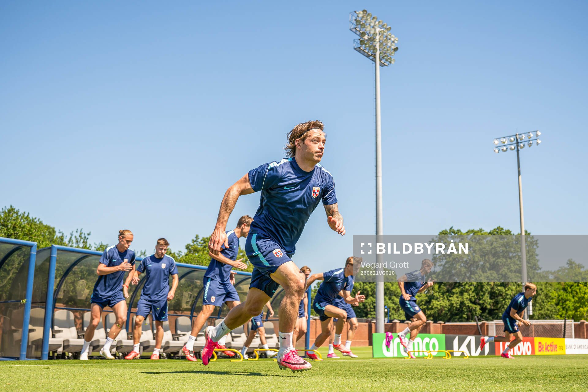 Patrick Berg of the Norwegian national football team at a