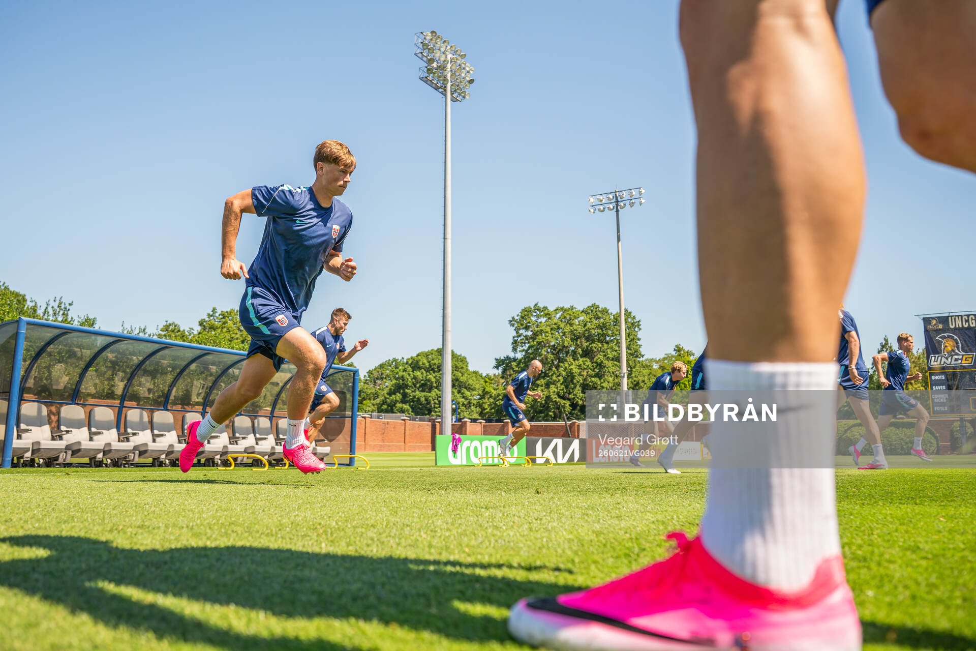 Henrik Falchener of the Norwegian national football team at