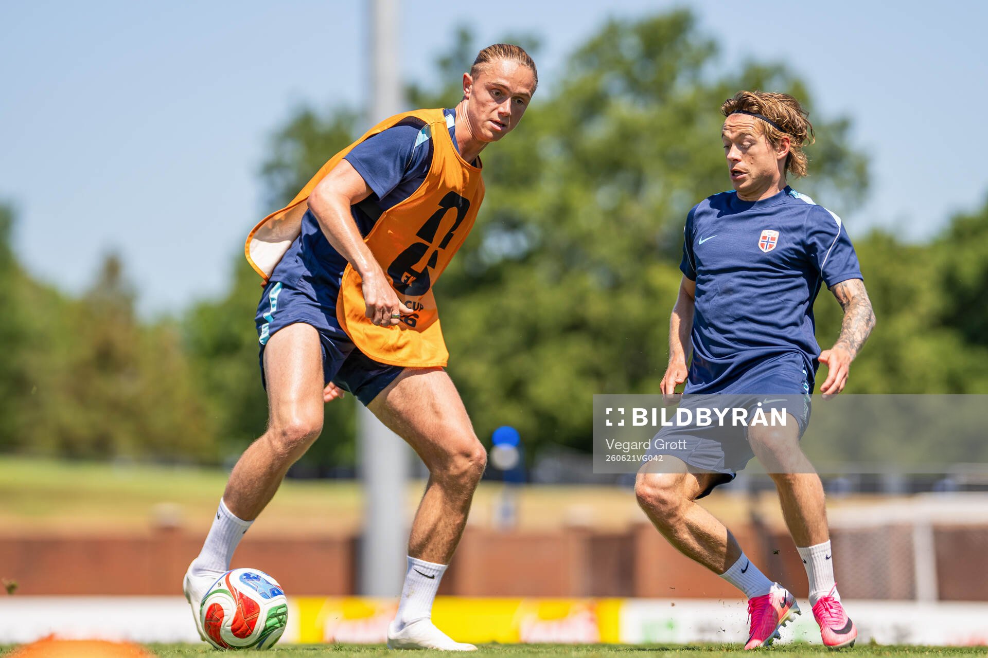 Thelo Aasgaard and Patrick Berg of the Norwegian national
