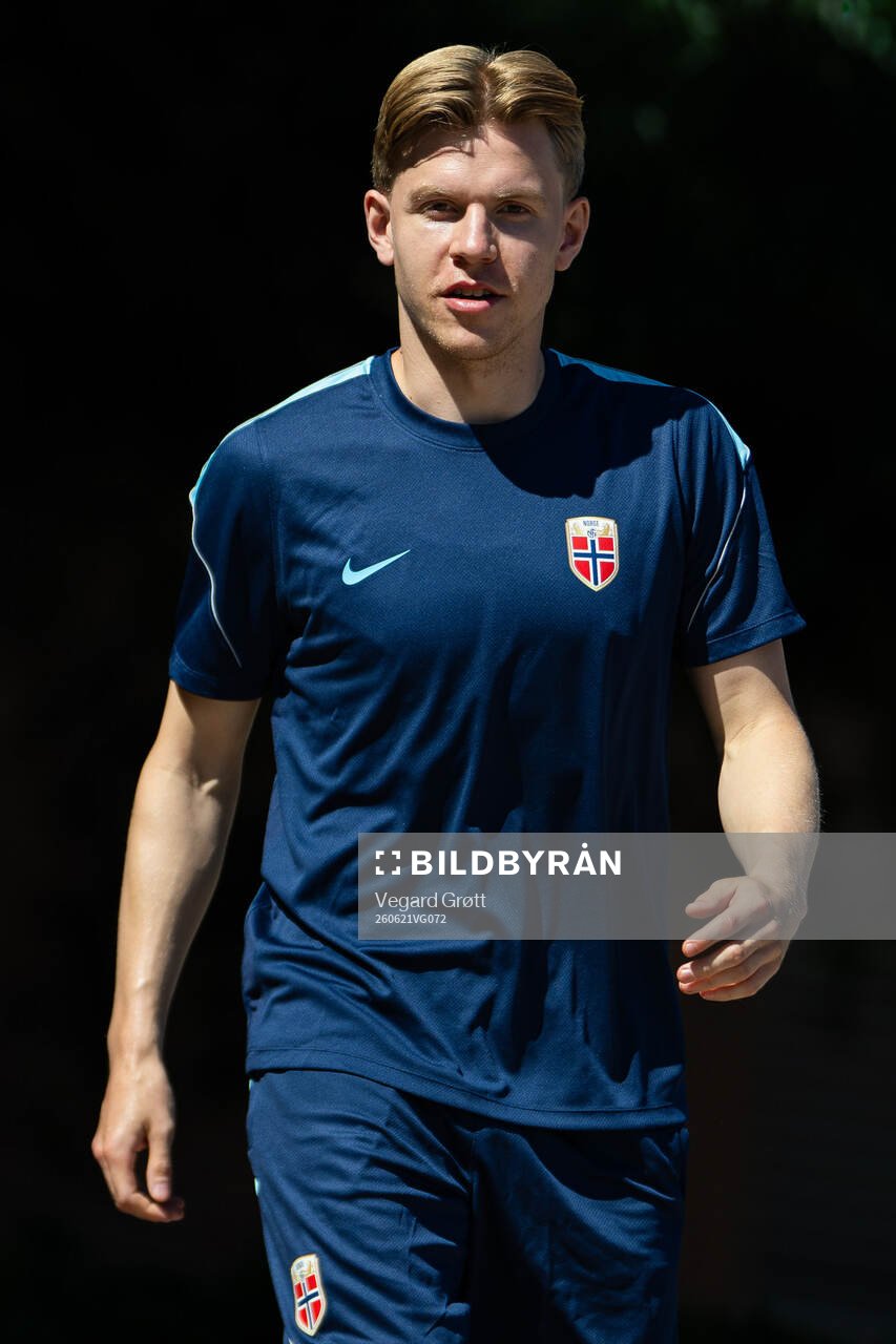 Jens Petter Hauge of the Norwegian national football team