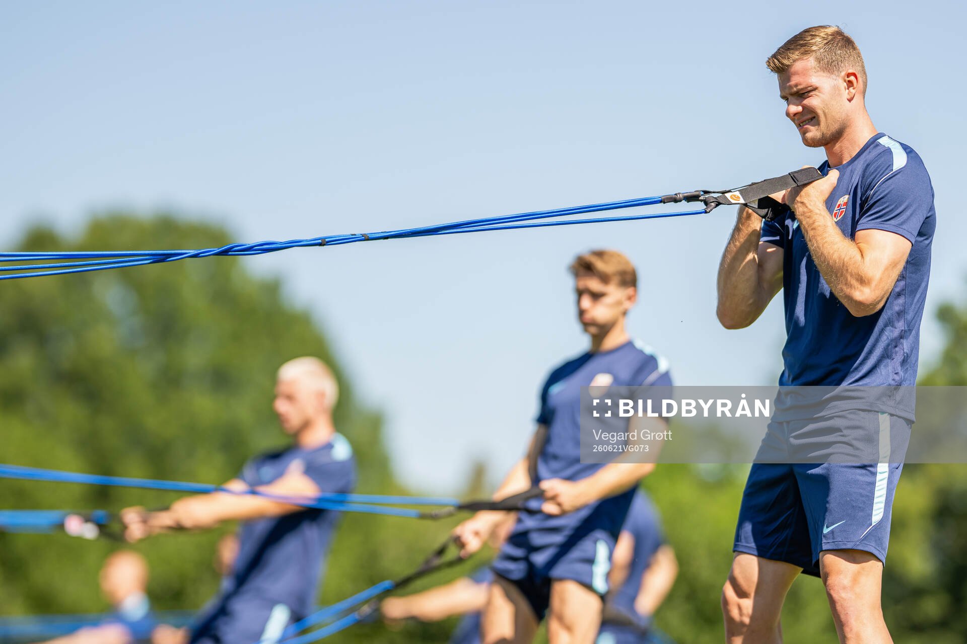 Alexander Sørloth of the Norwegian national football team