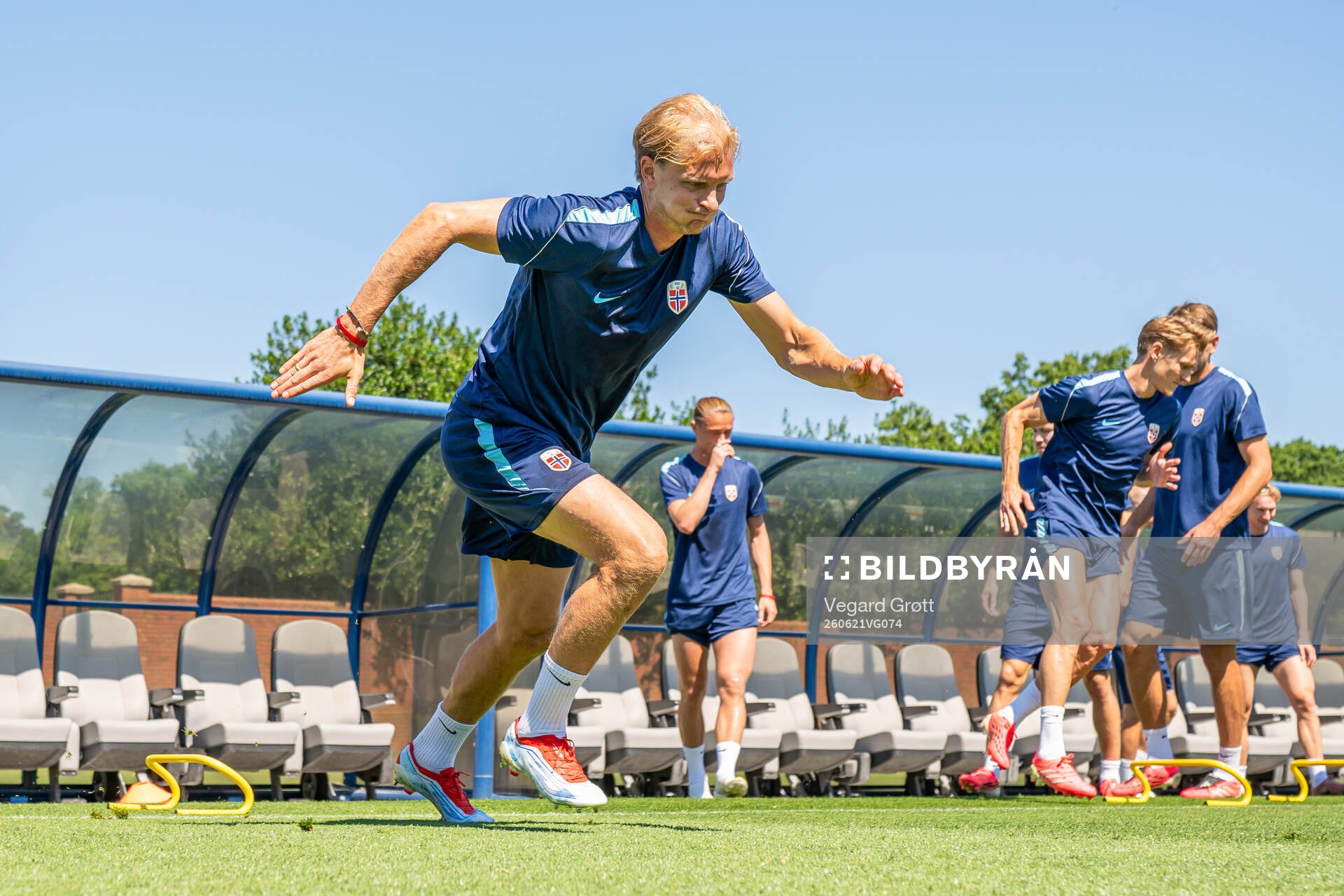 Morten Thorsby of the Norwegian national football team at a