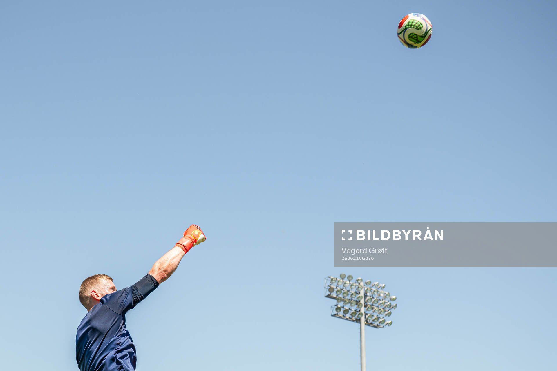 Goalkeeper Egil Selvik of the Norwegian national football