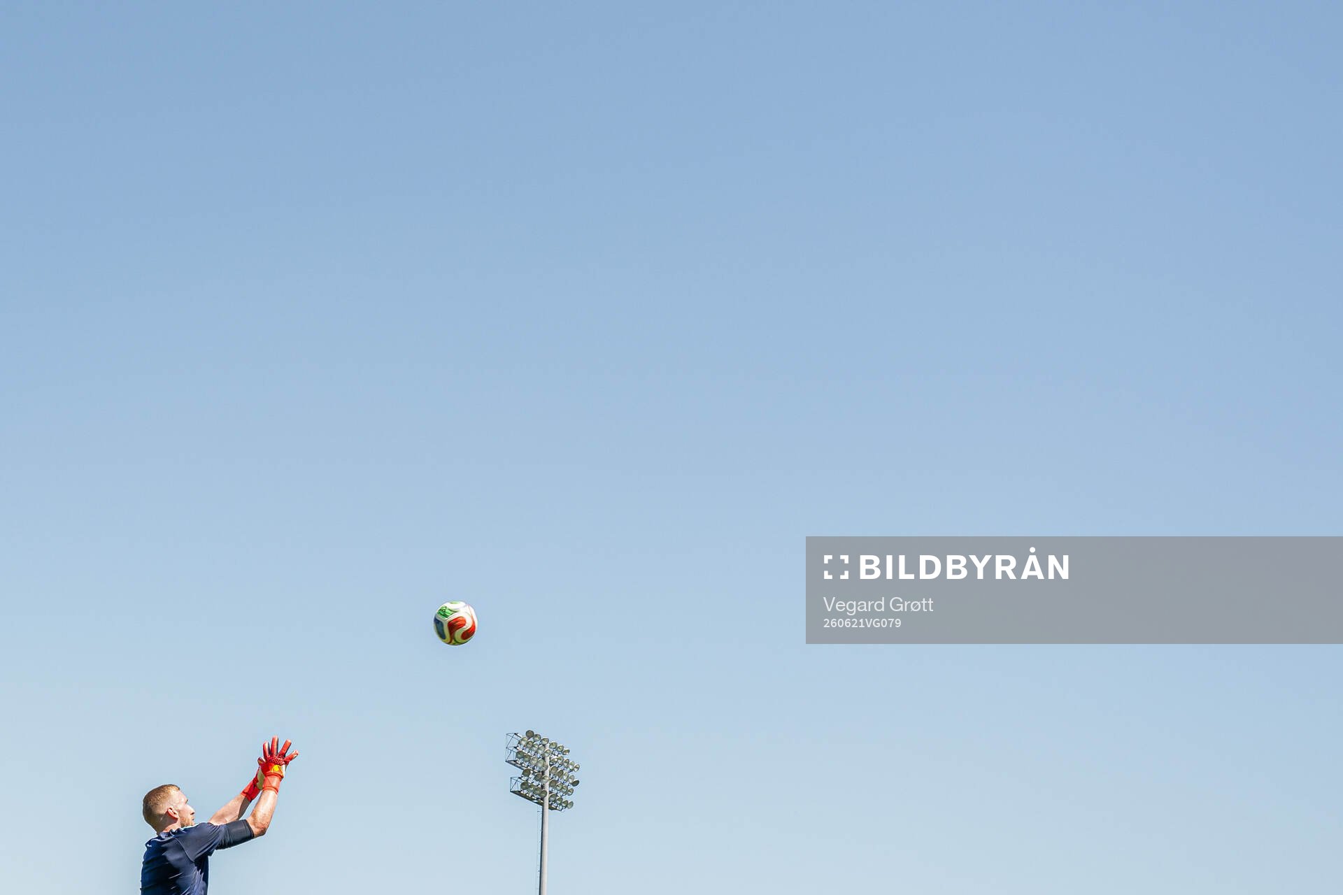 Goalkeeper Egil Selvik of the Norwegian national football