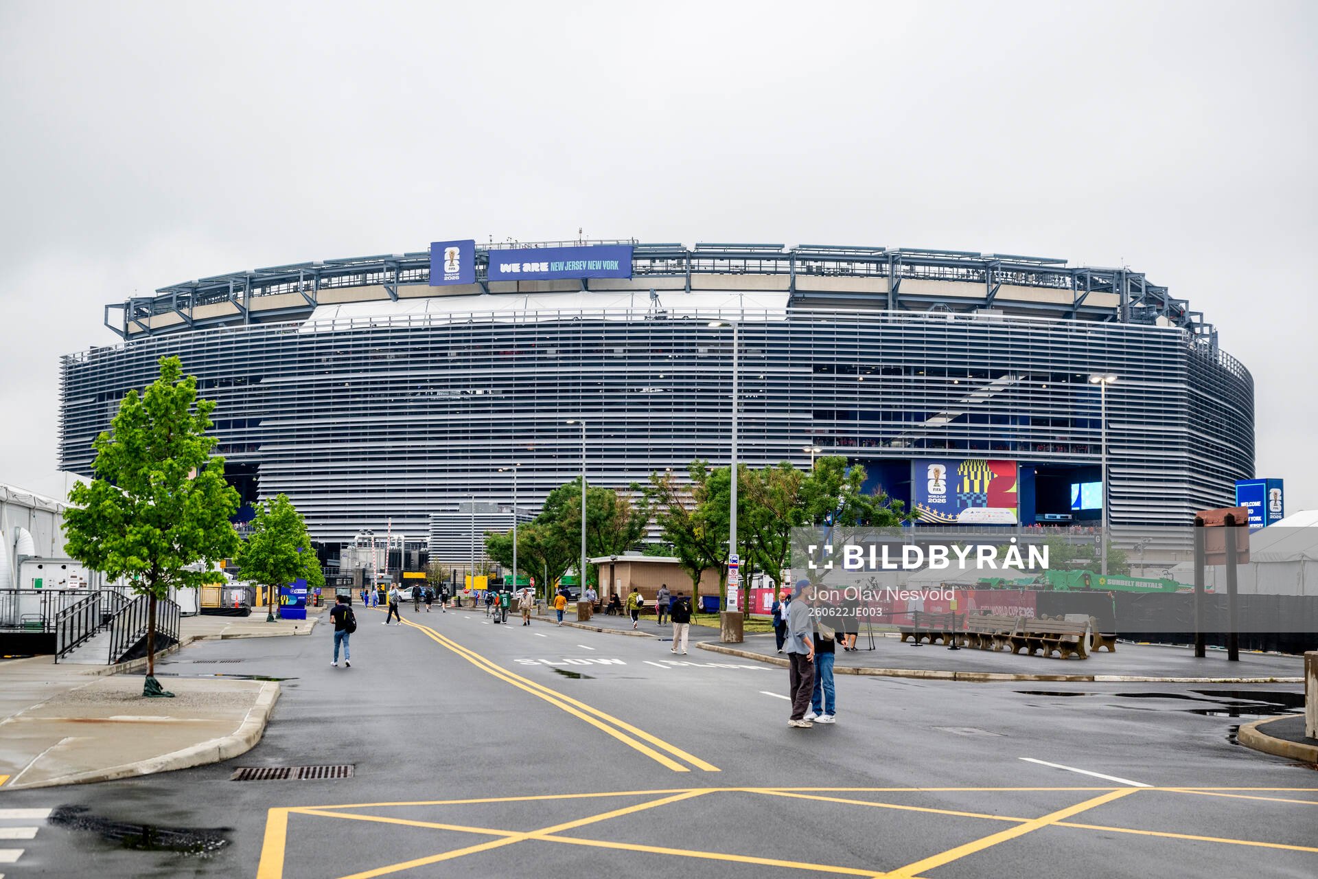 Exterior view of MetLife Stadium