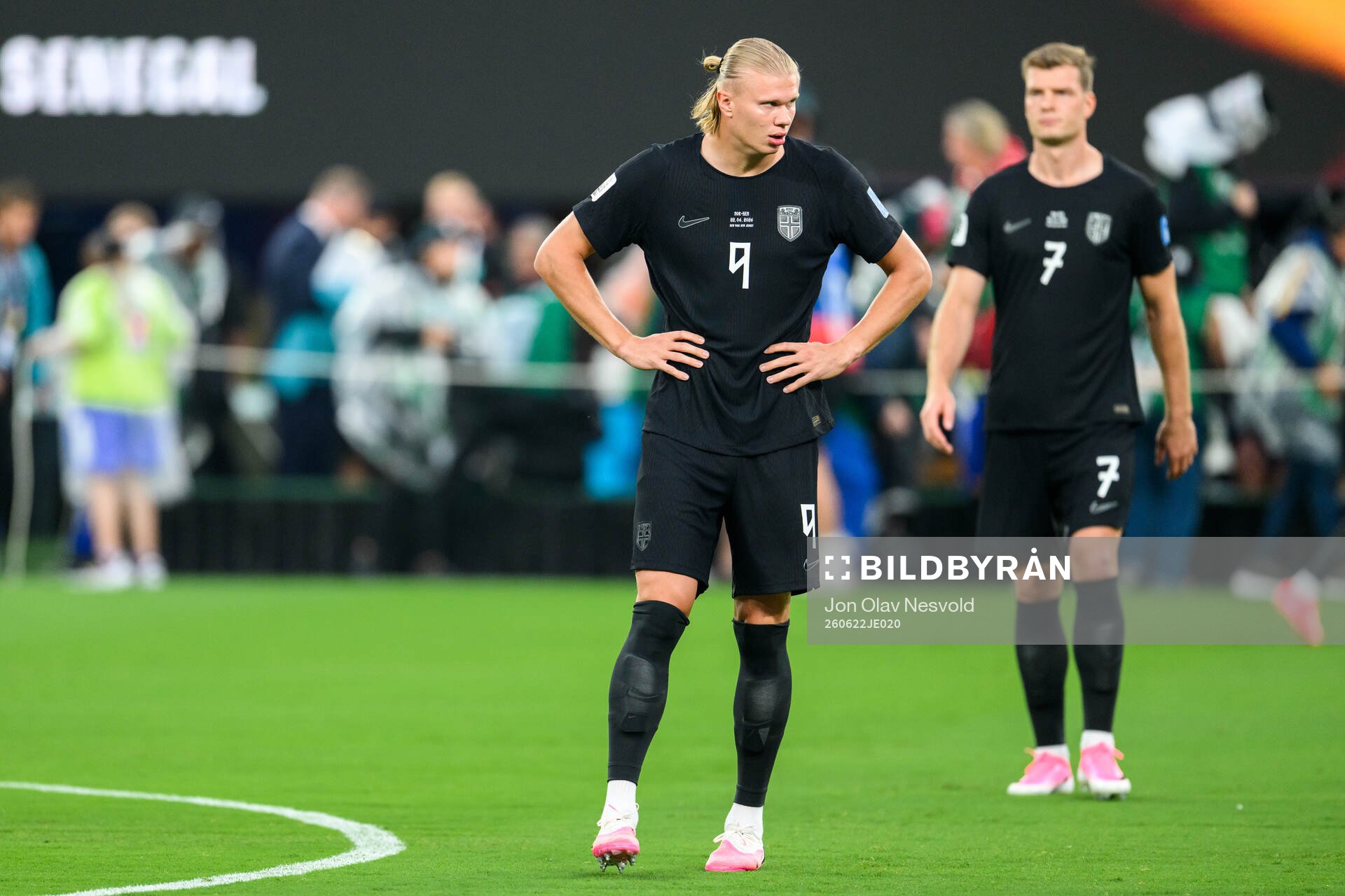 Erling Braut Haaland and Alexander Sørloth of Norway