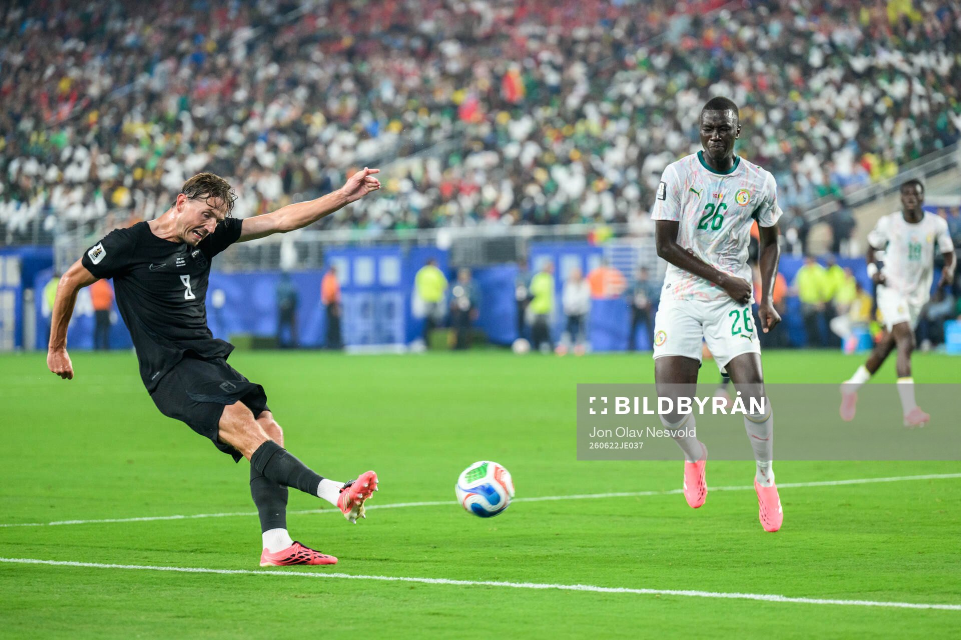 Sander Berge of Norway and Pape Gueye of Senegal