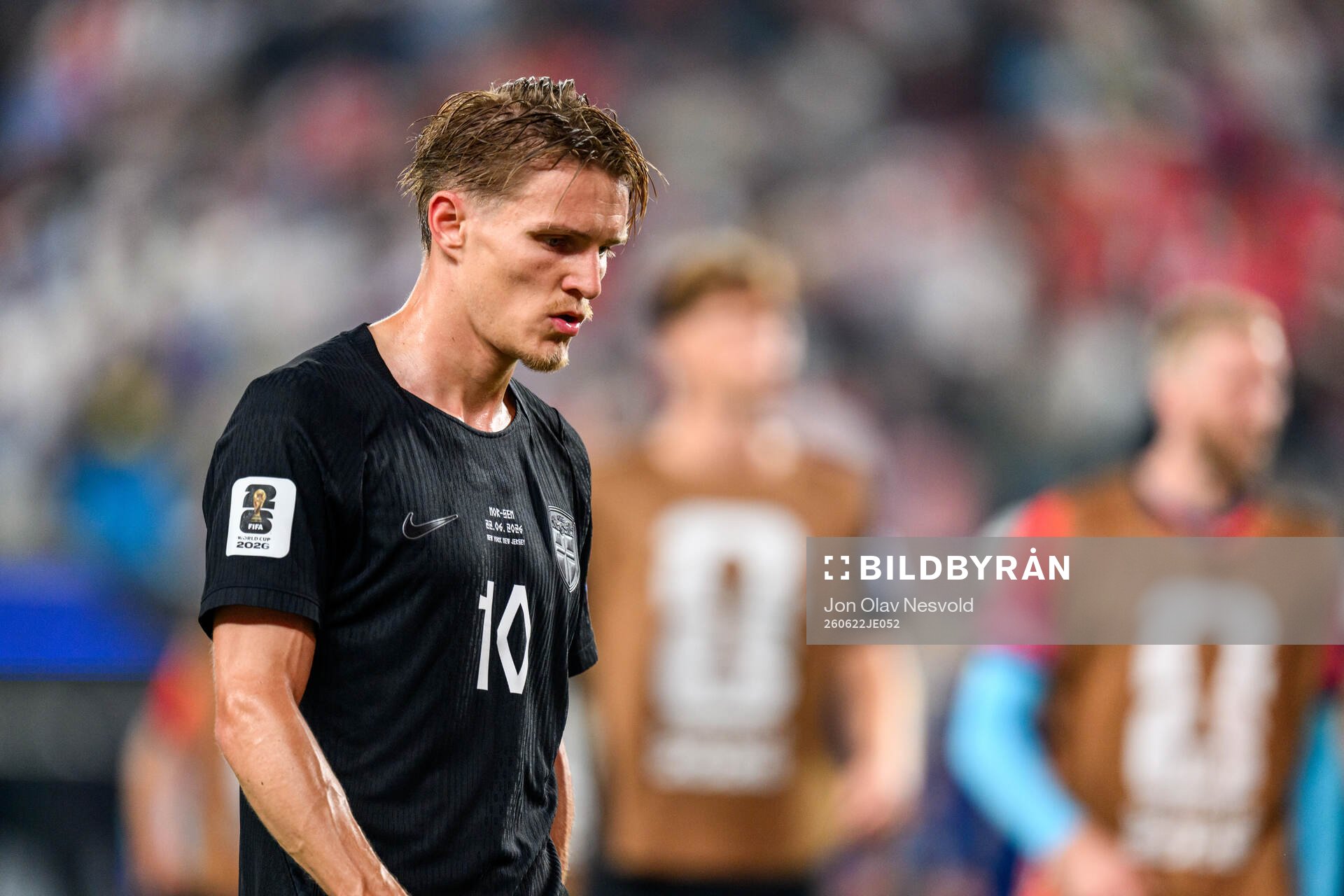 Martin Ødegaard of Norway looks dejected