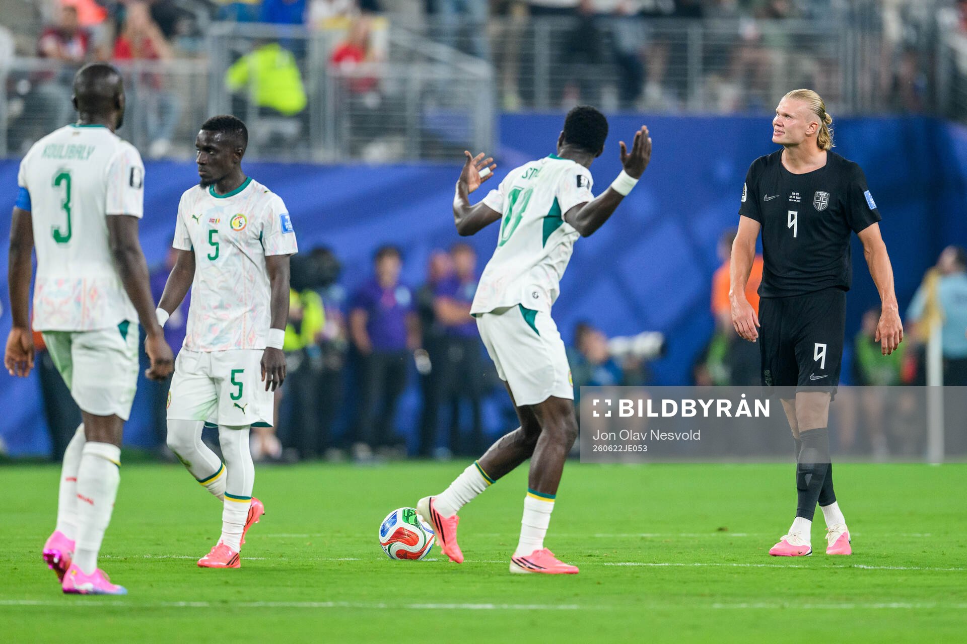Erling Braut Haaland of Norway looks dejected