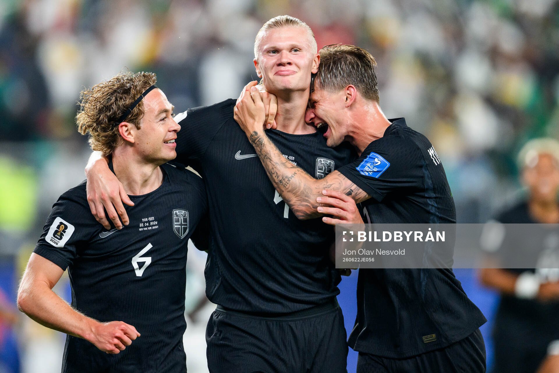 Patrick Berg, Erling Braut Haaland and David Møller Wolfe