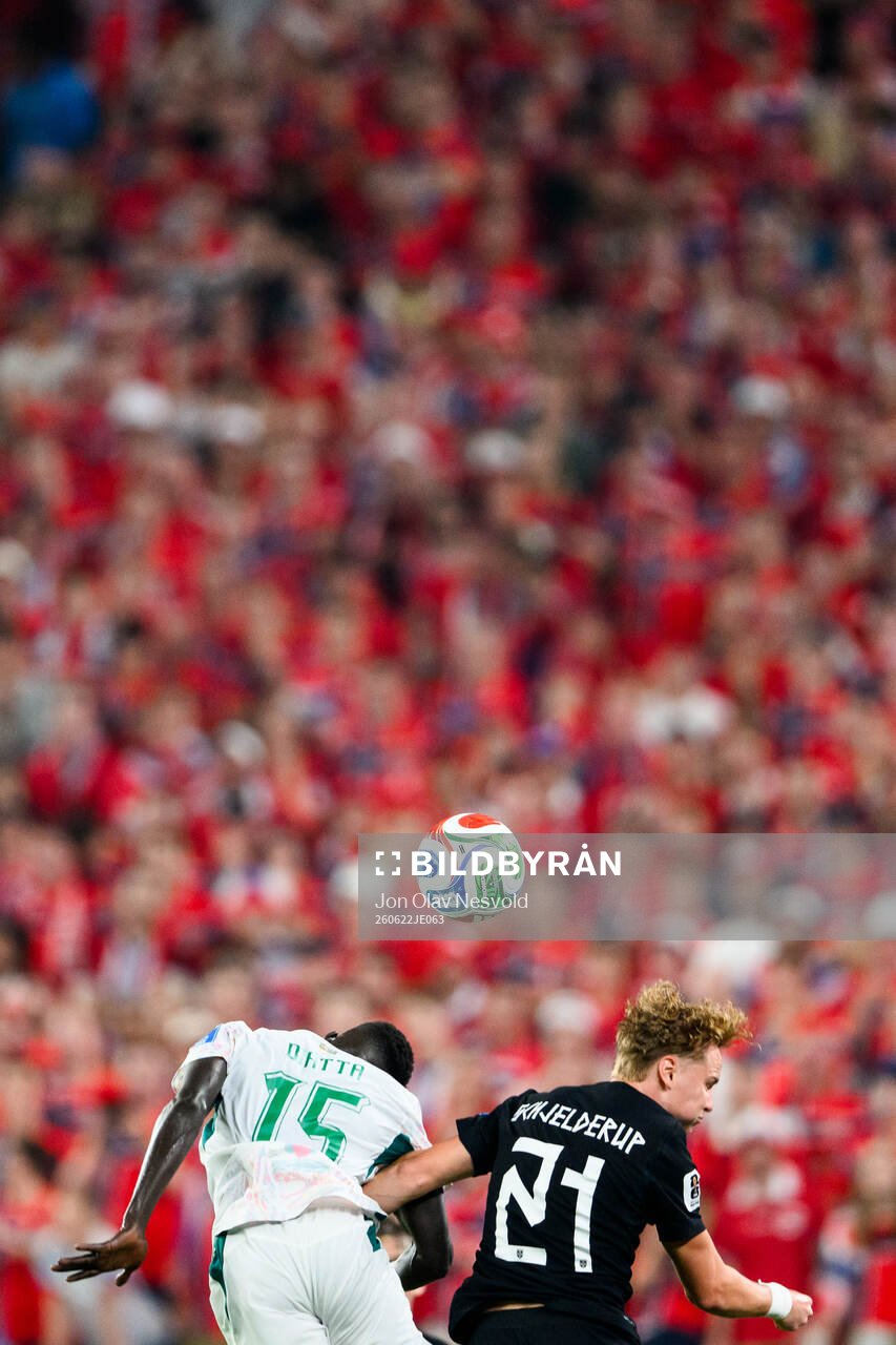Krepin Diatta of Senegal and Andreas Schjelderup of Norway