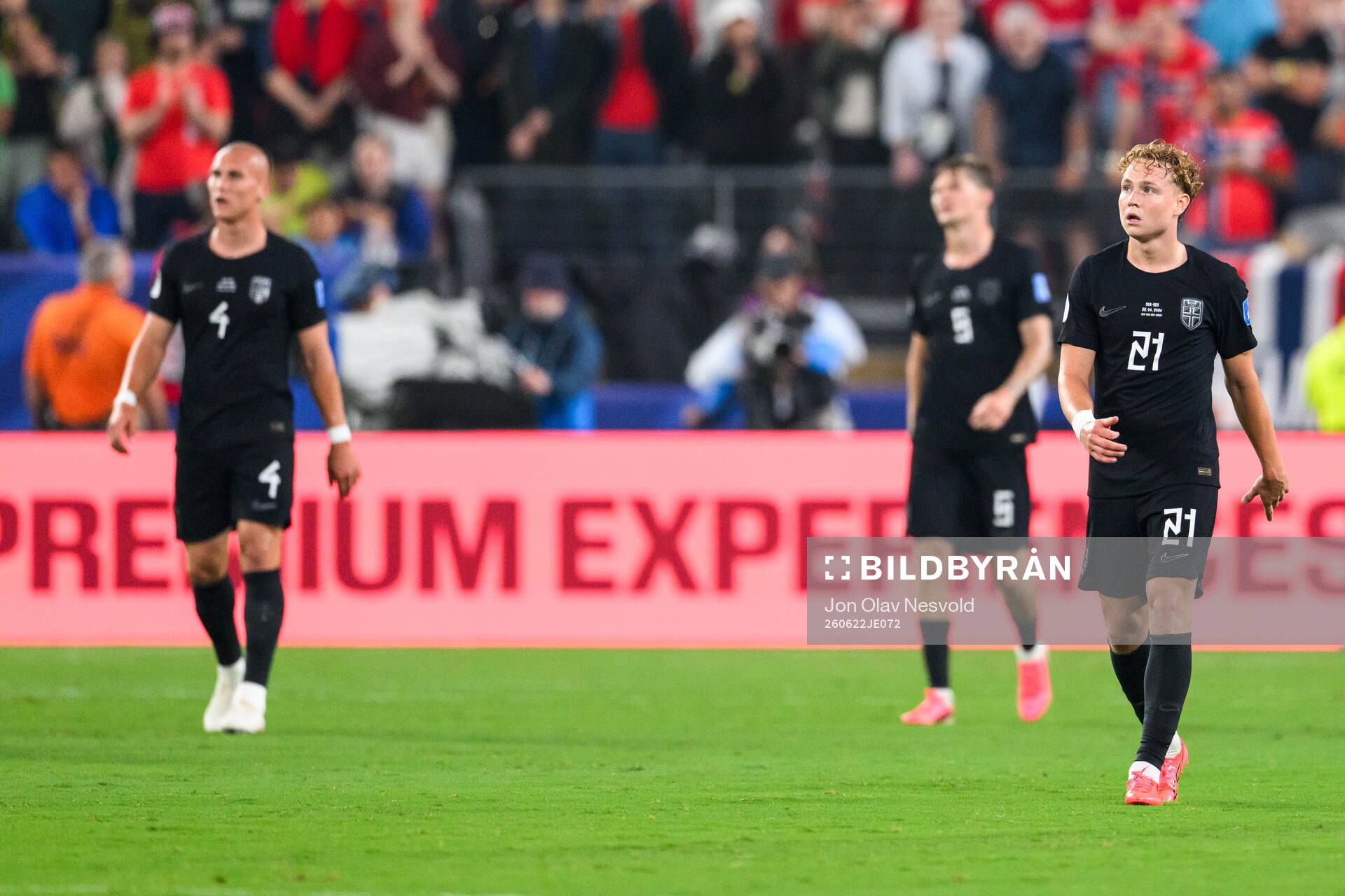 Andreas Schjelderup of Norway looks dejected