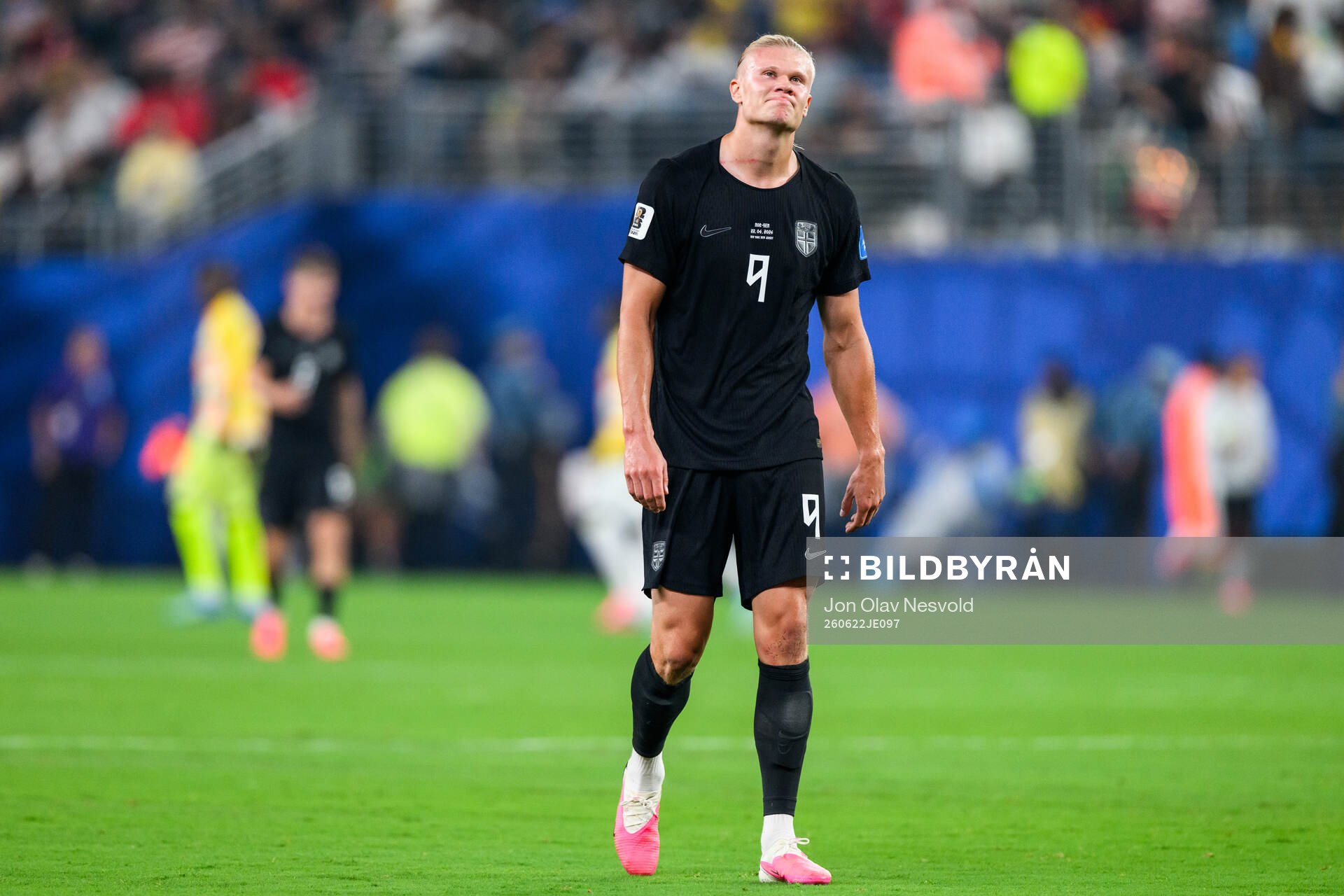 Erling Braut Haaland of Norway at half time