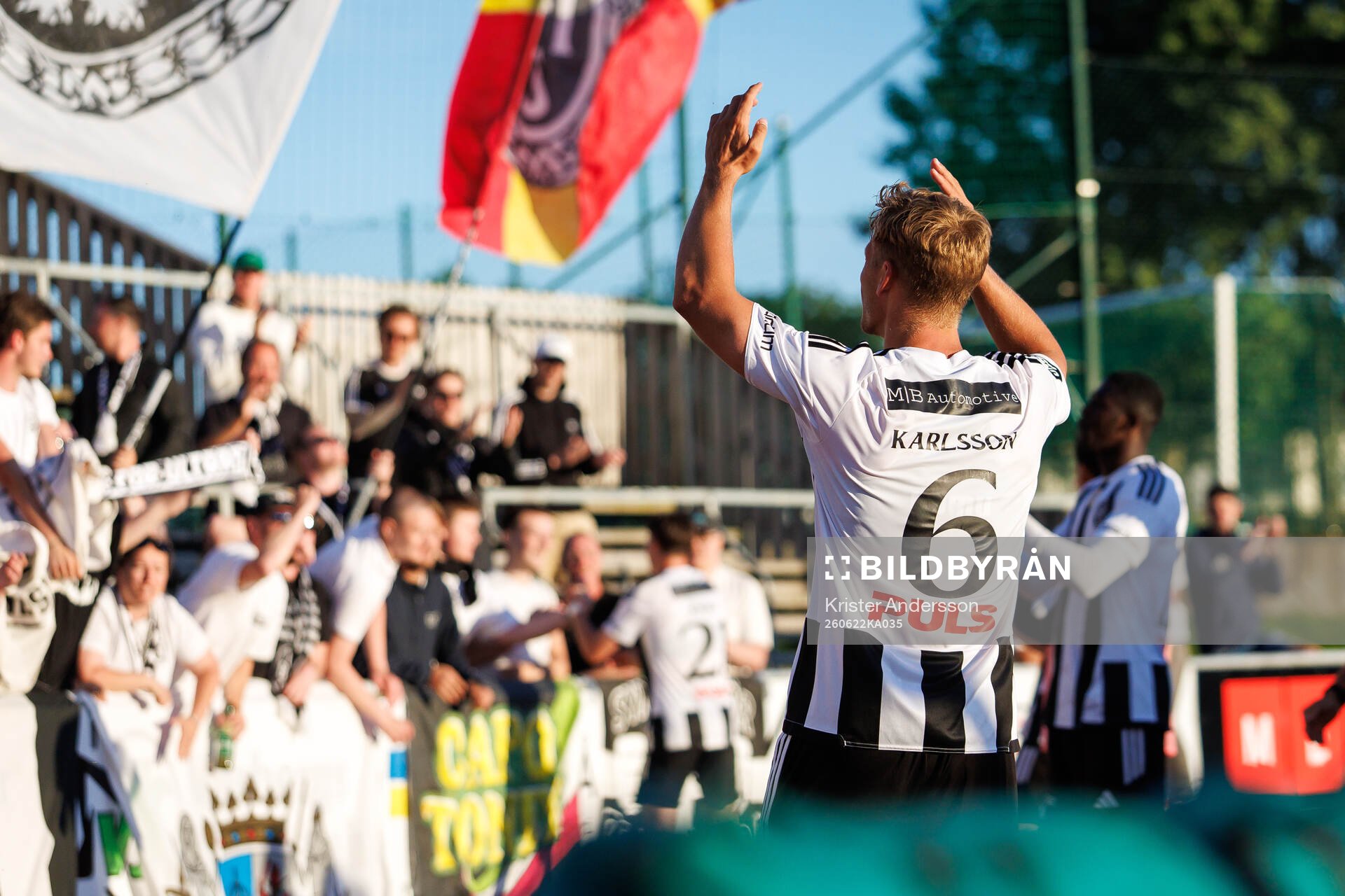 Landskronas Tobias Karlsson jublar