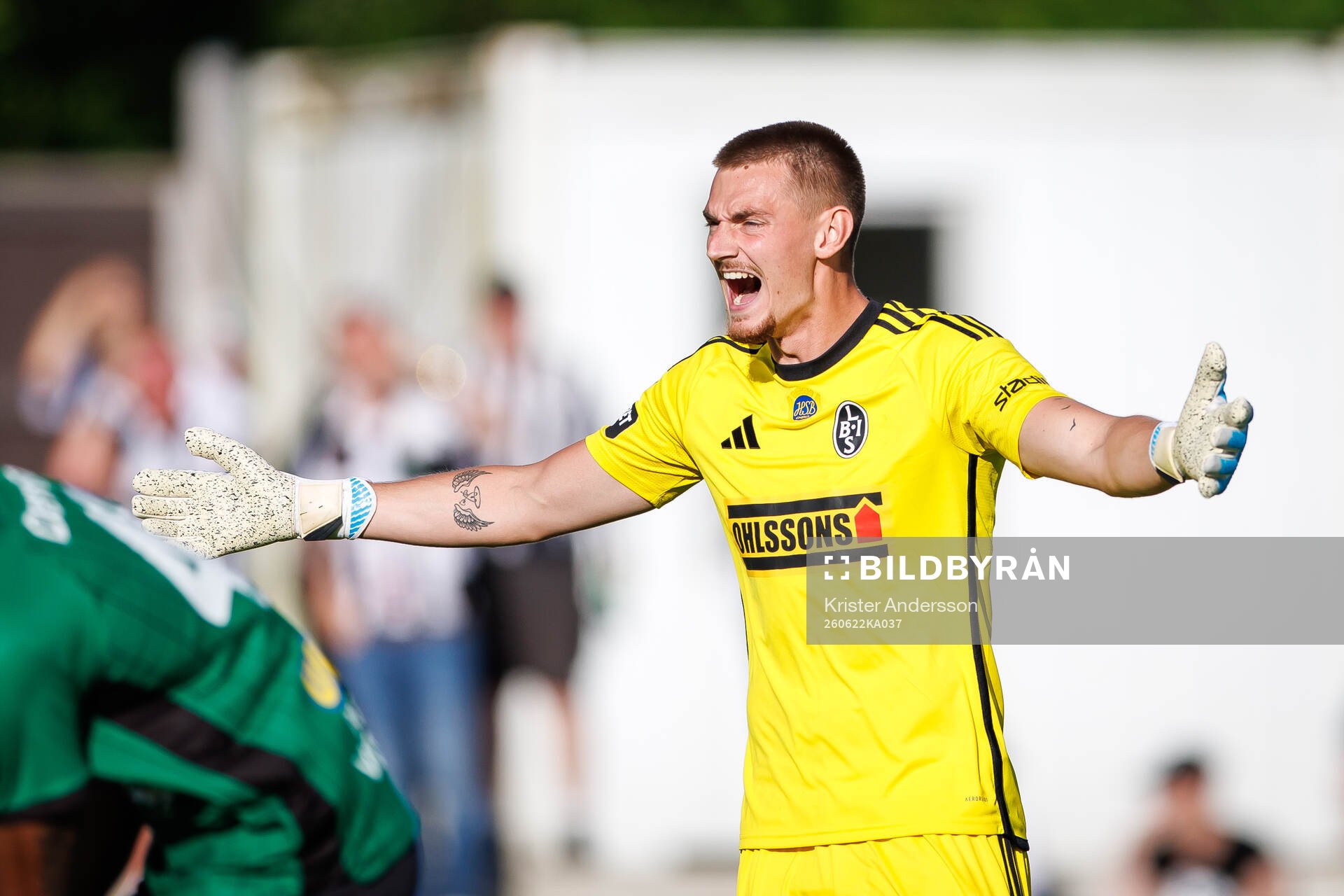 Landskronas målvakt Marcus Pettersson