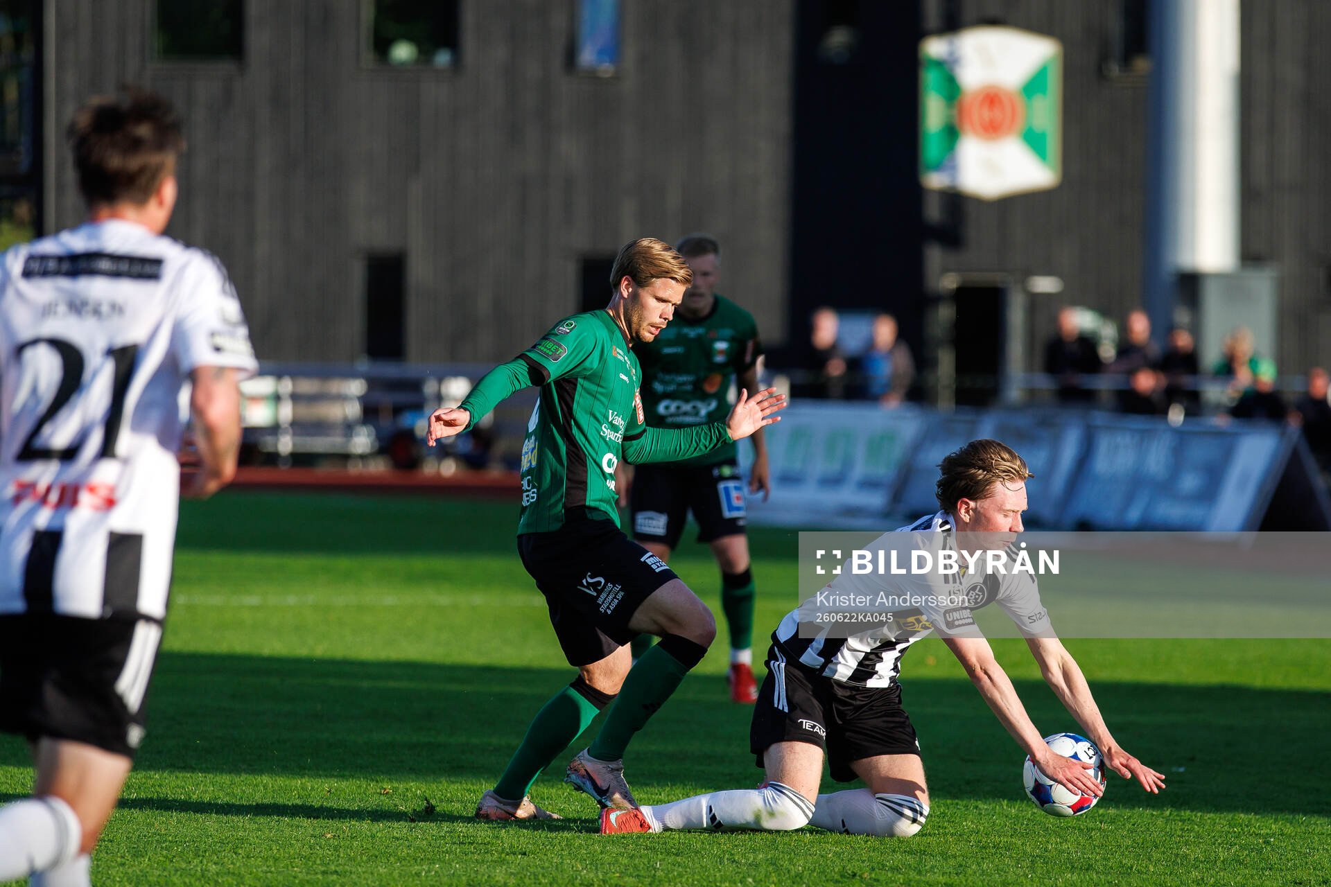 Varbergs Anton Thorsson och Landskronas Adam Egnell