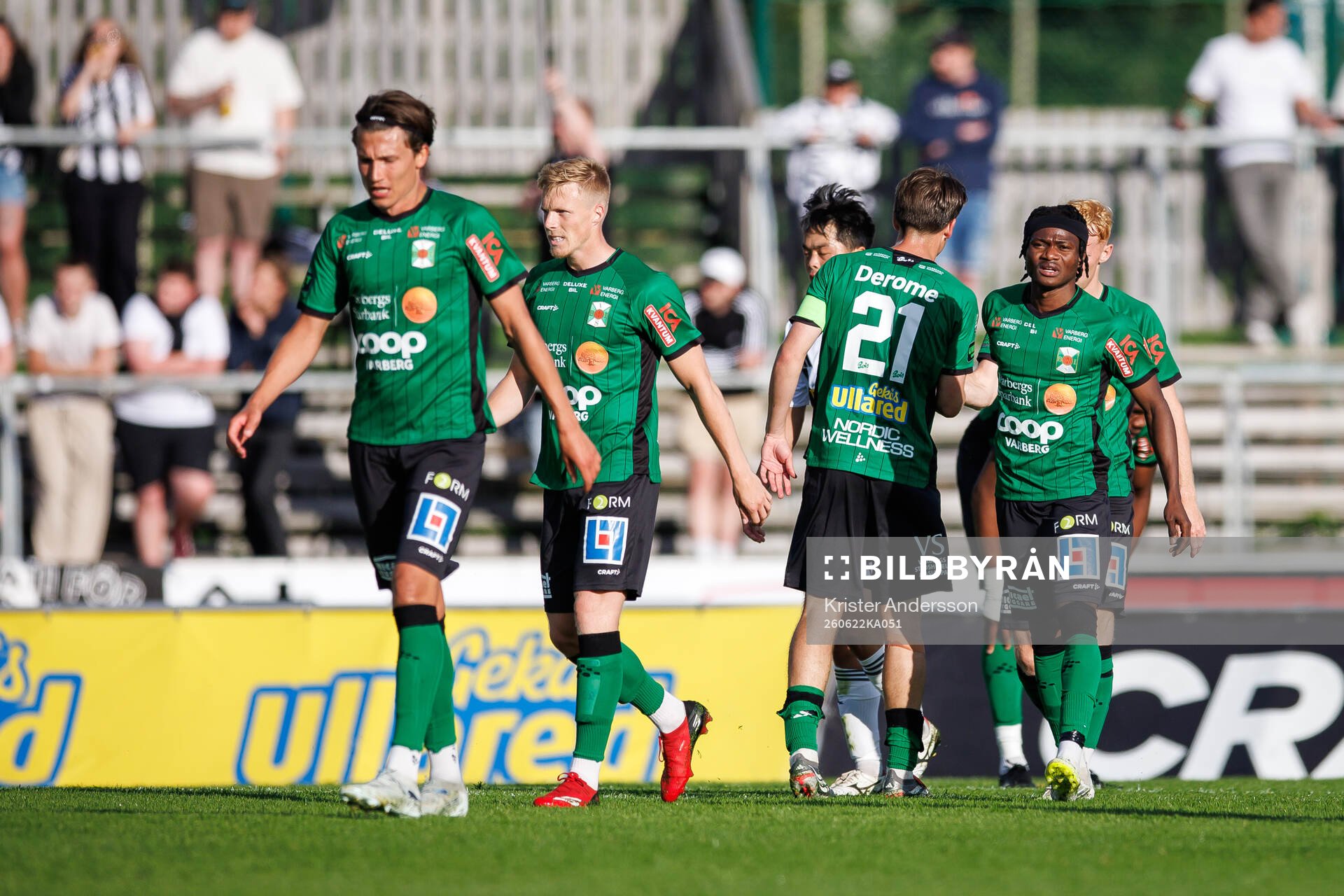 Varbergs spelare jublar