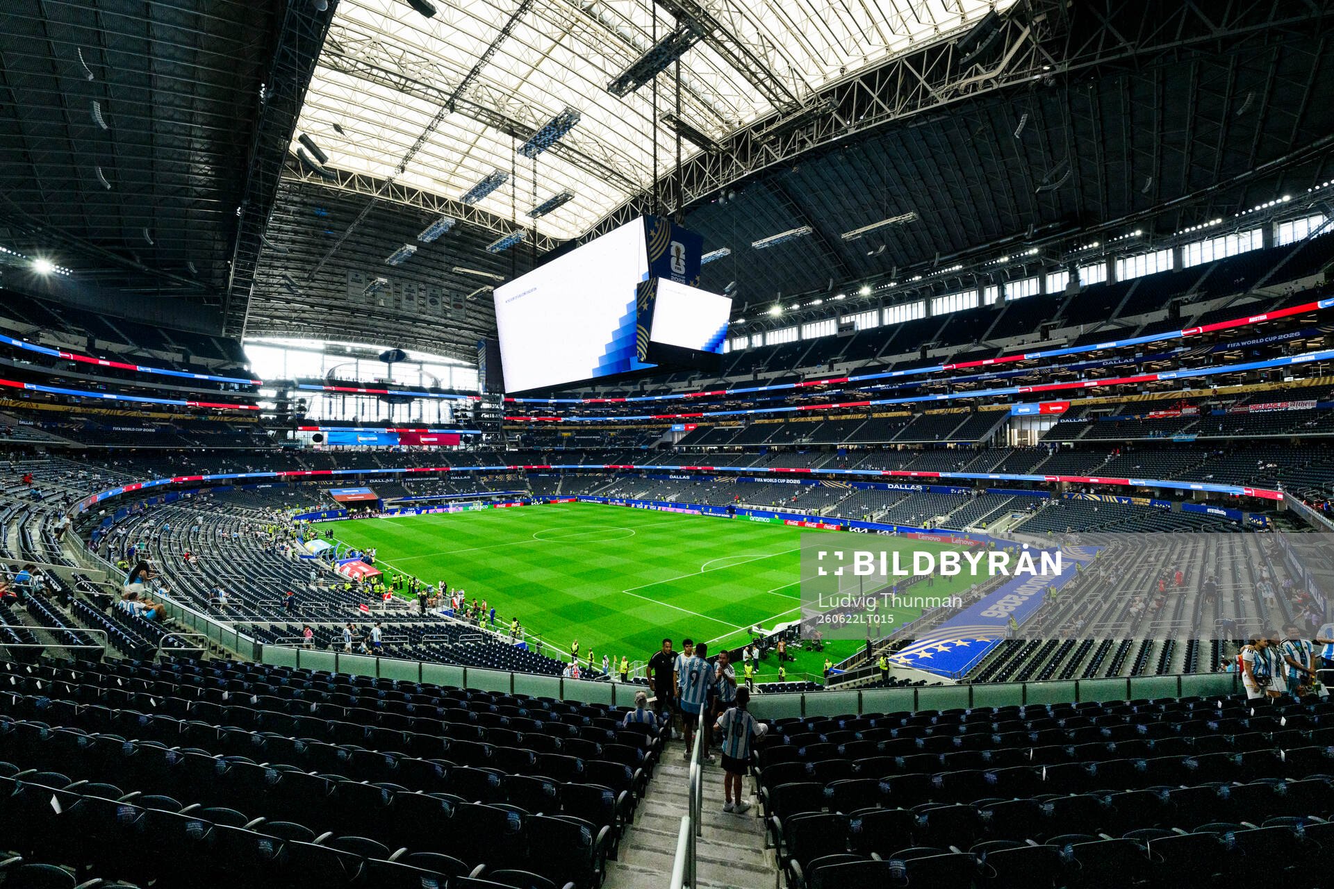 Interior view of Dallas stadium ahead the FIFA World Cup