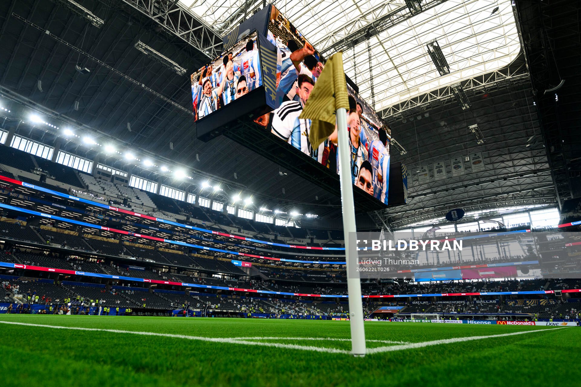 Interior view of Dallas stadium ahead the FIFA World Cup