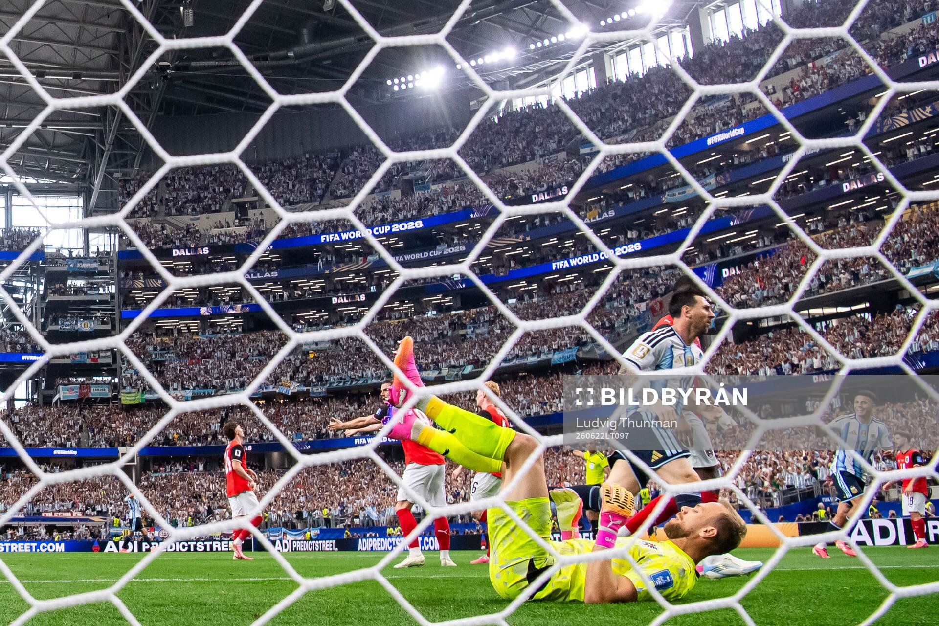 Lionel Messi of Argentina celebrates