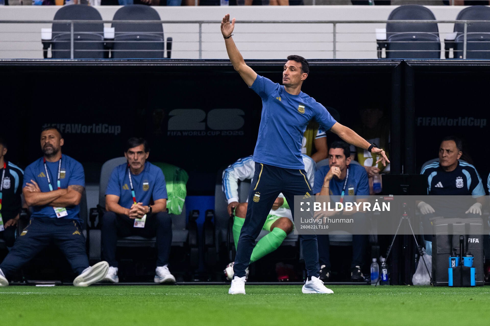 Head coach Lionel Sebastián Scaloni of Argentina
