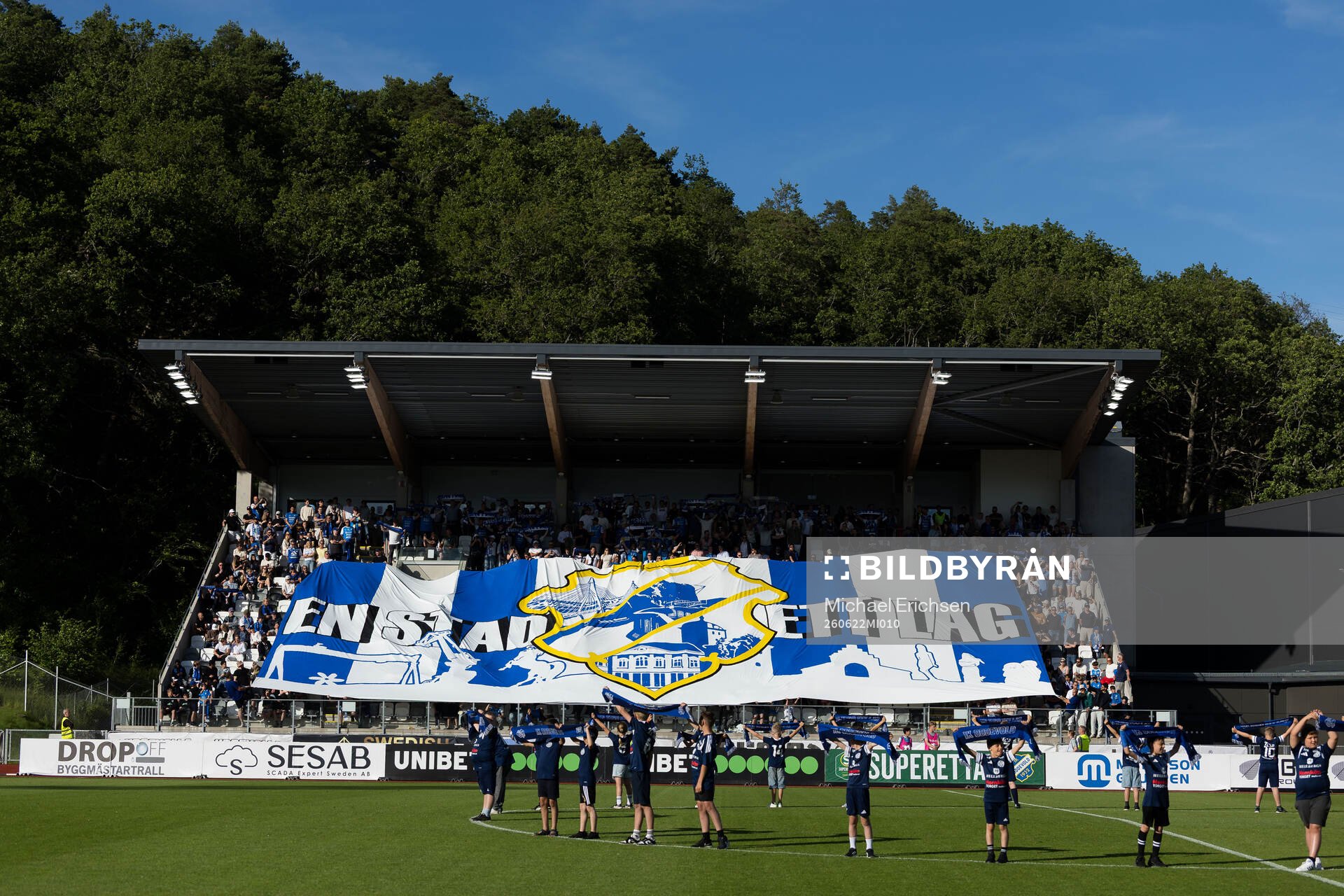 Oddevolds klack med ett Tifo