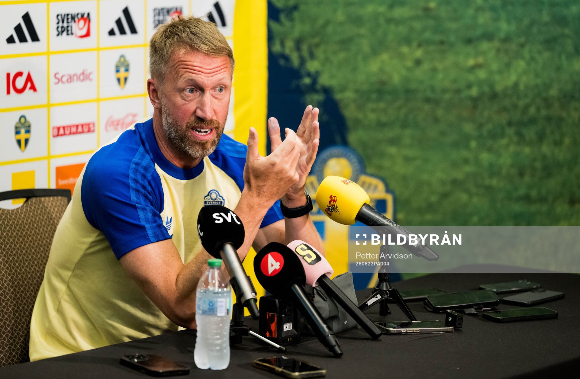Head coach Graham Potter of the Swedish men's national