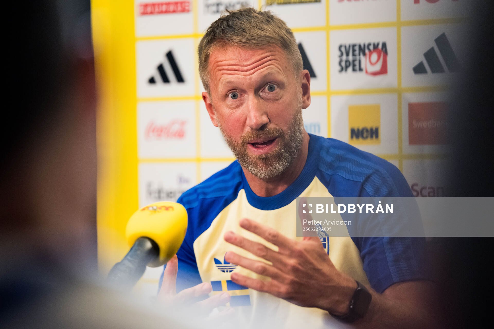Head coach Graham Potter of the Swedish men's national