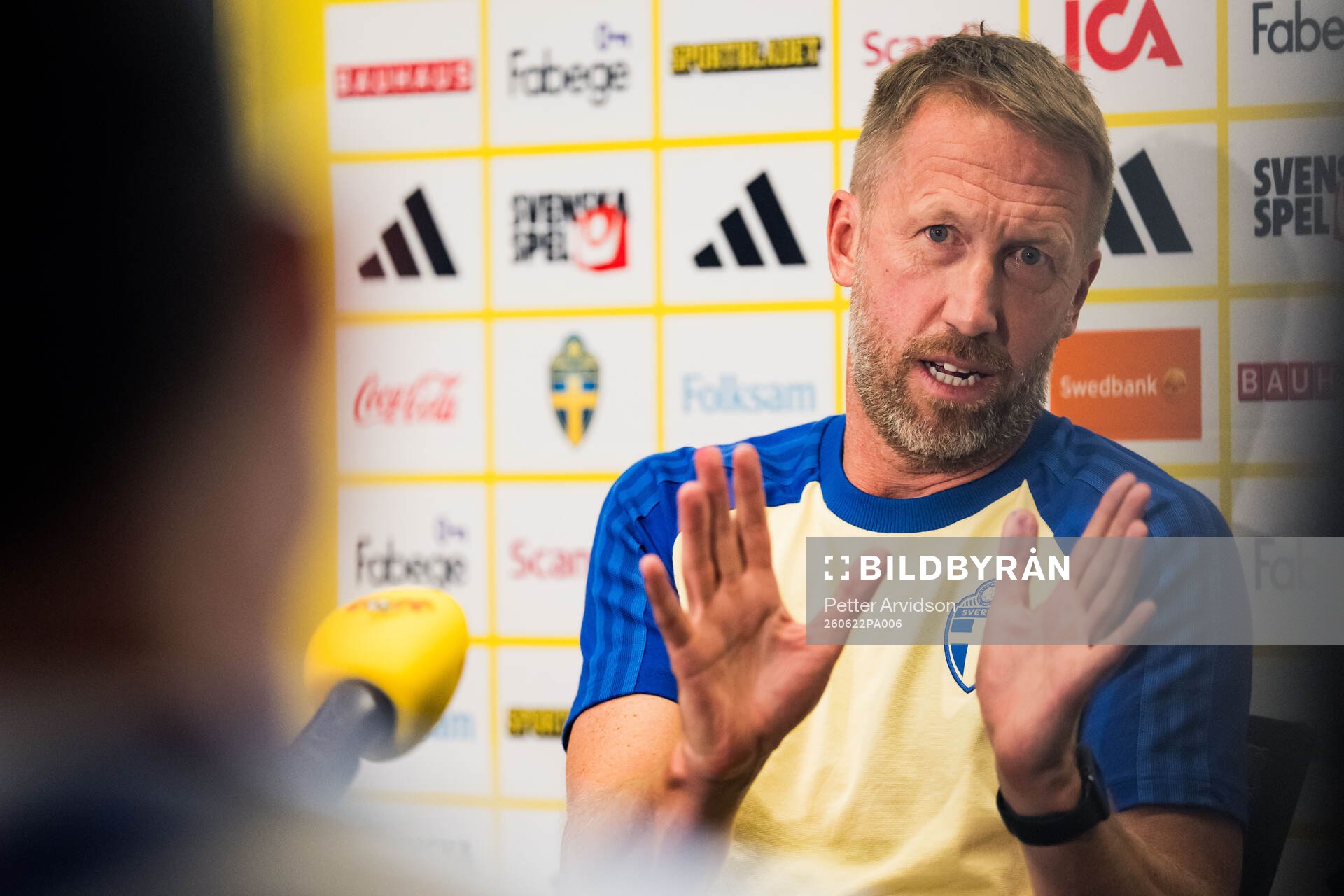 Head coach Graham Potter of the Swedish men's national
