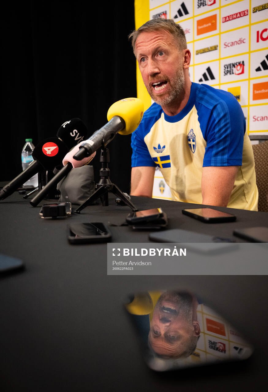 Head coach Graham Potter of the Swedish men's national