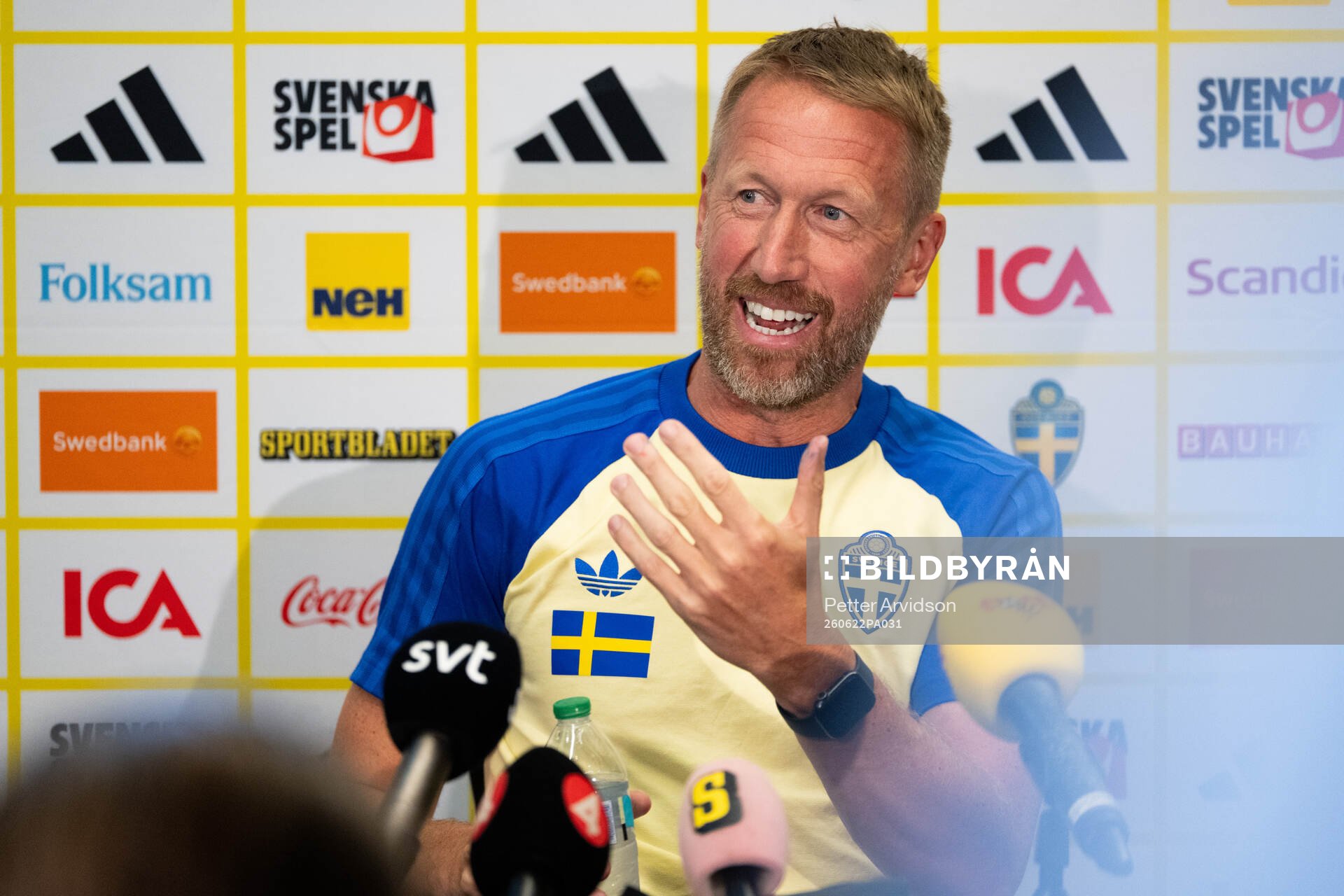 Head coach Graham Potter of the Swedish men's national