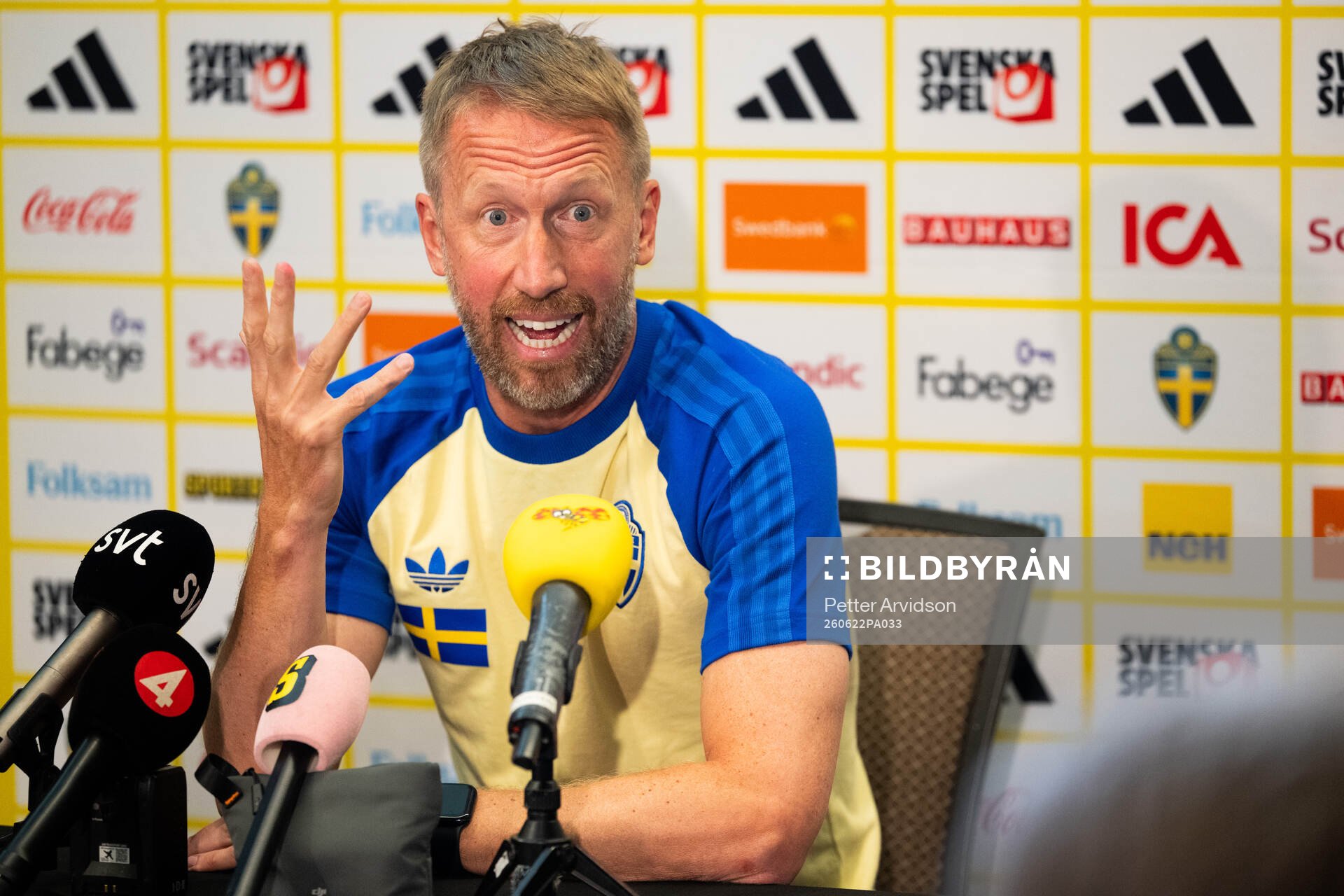 Head coach Graham Potter of the Swedish men's national