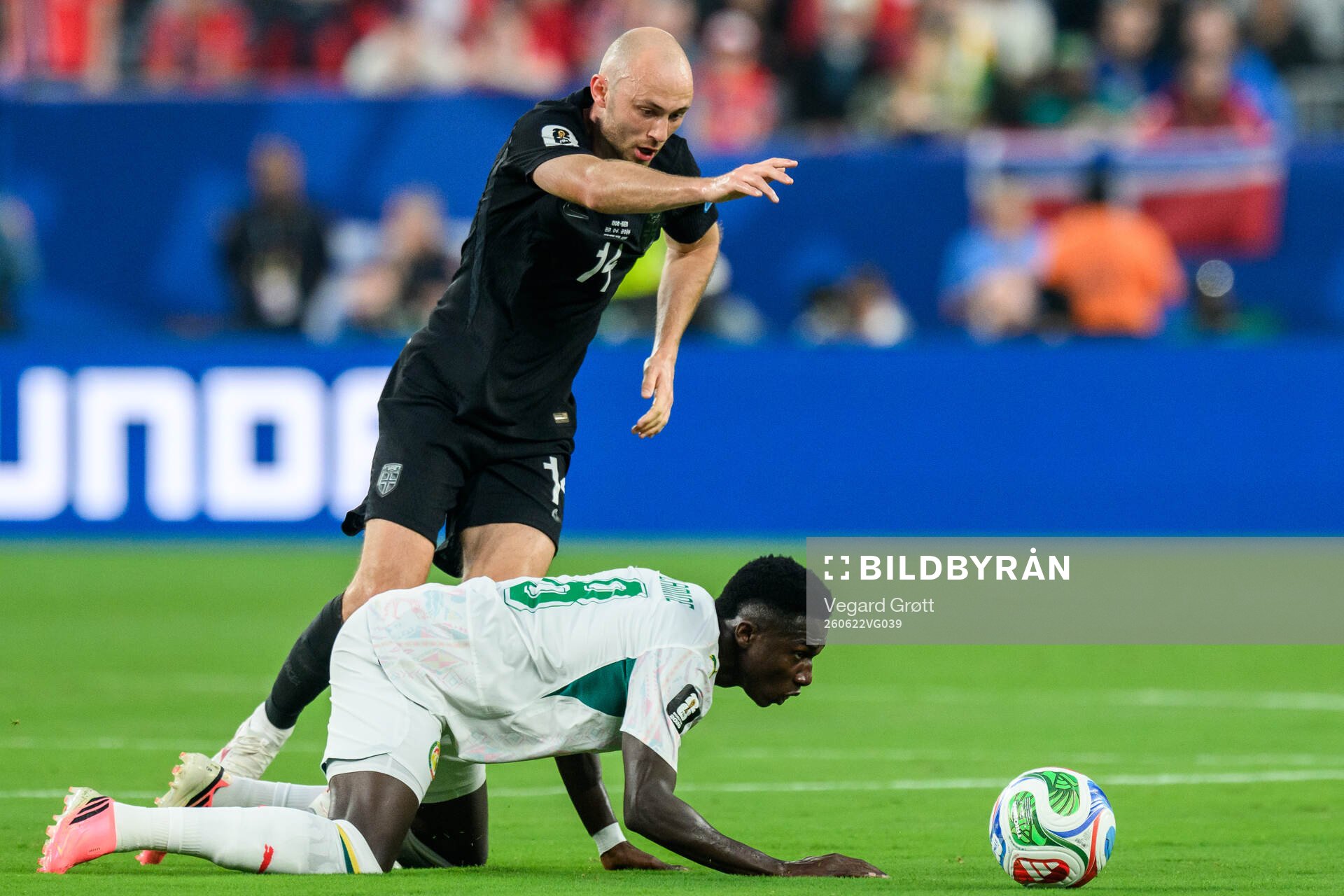 Lamine Camara of Senegal and Fredrik Aursnes of Norway